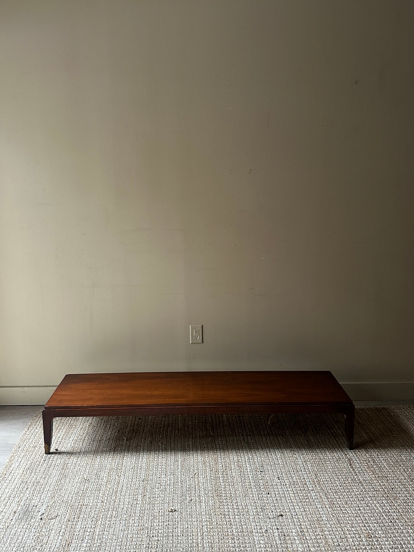 Walnut low coffee table