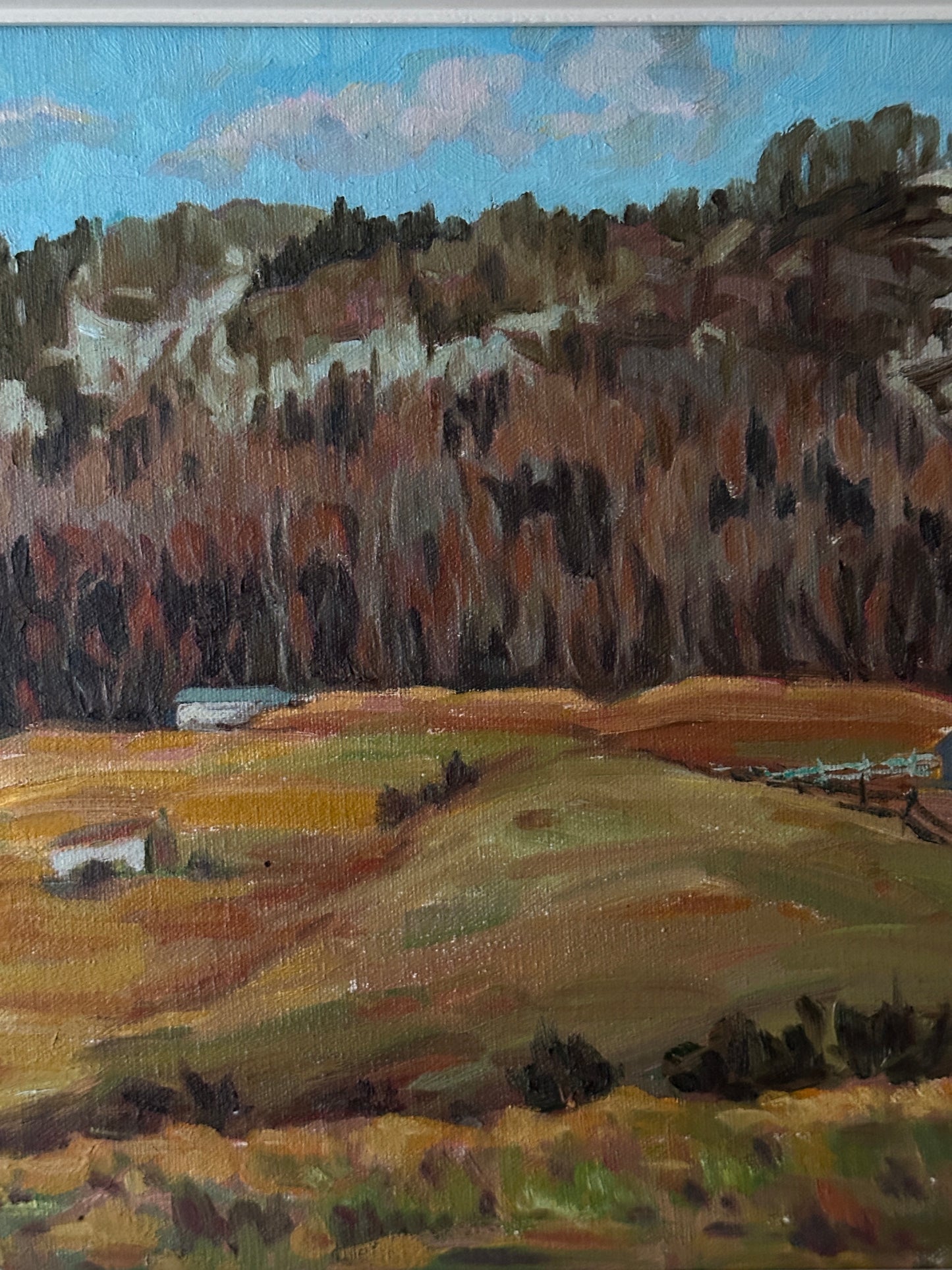 Nikos Tzanoff, "Bromont" Oil on Canvas 1983