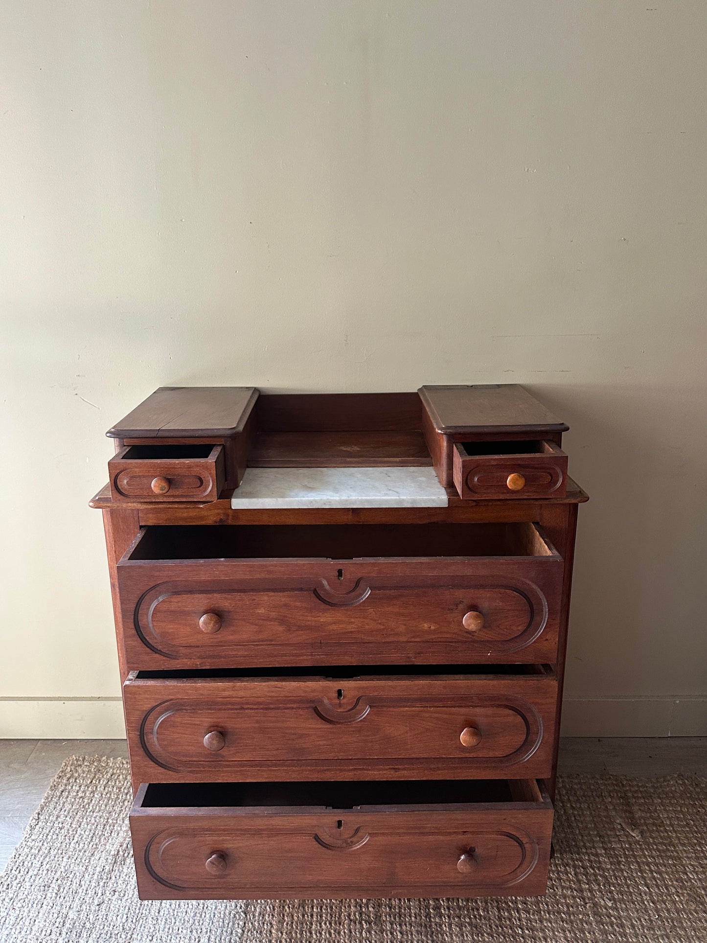 Marble top dresser
