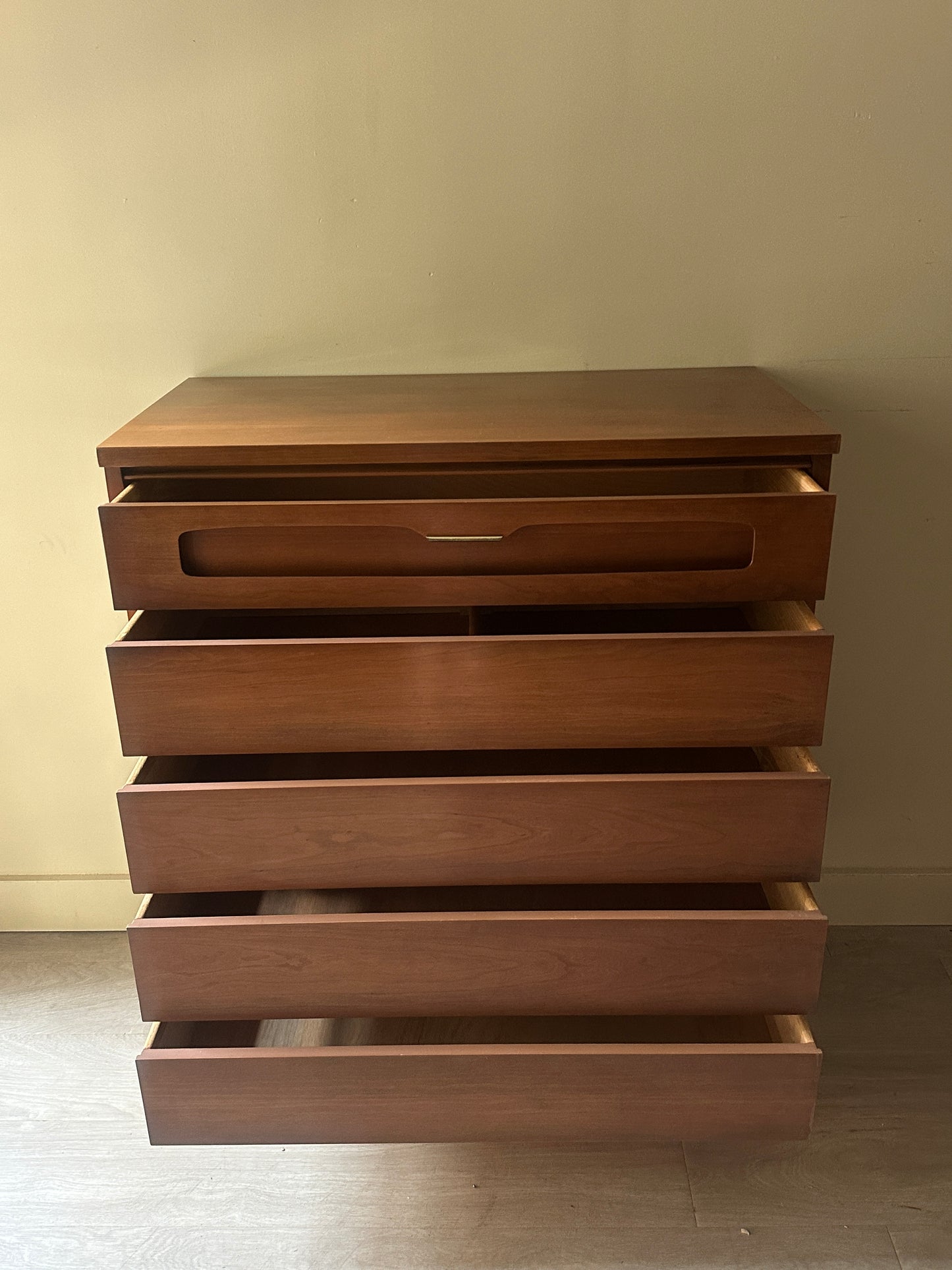 Bassett walnut tallboy