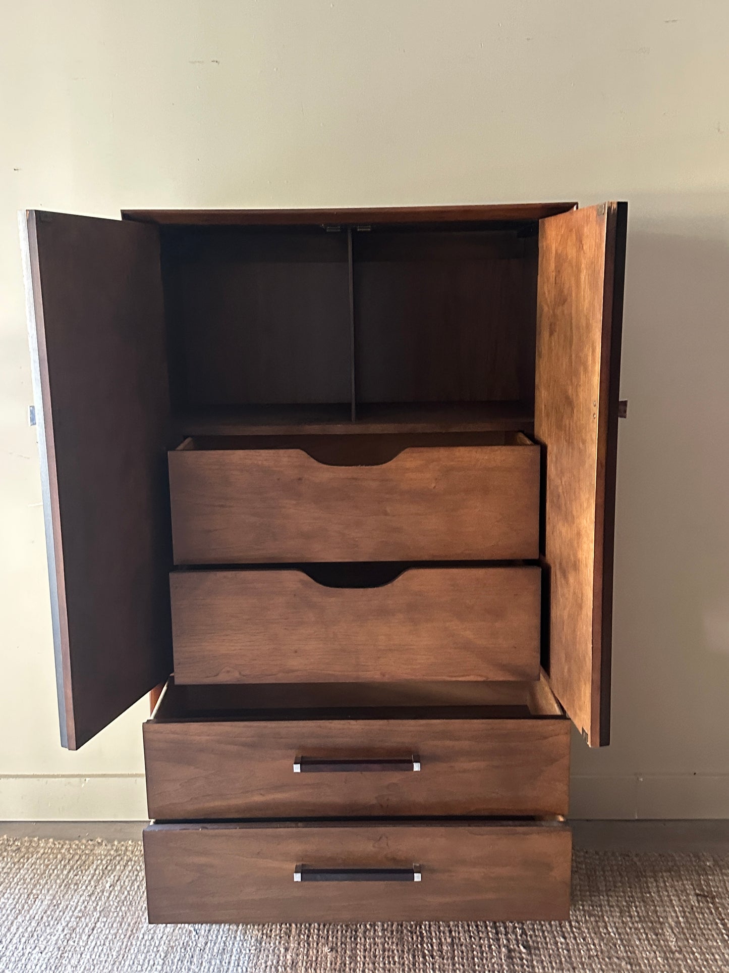 Lane walnut dresser