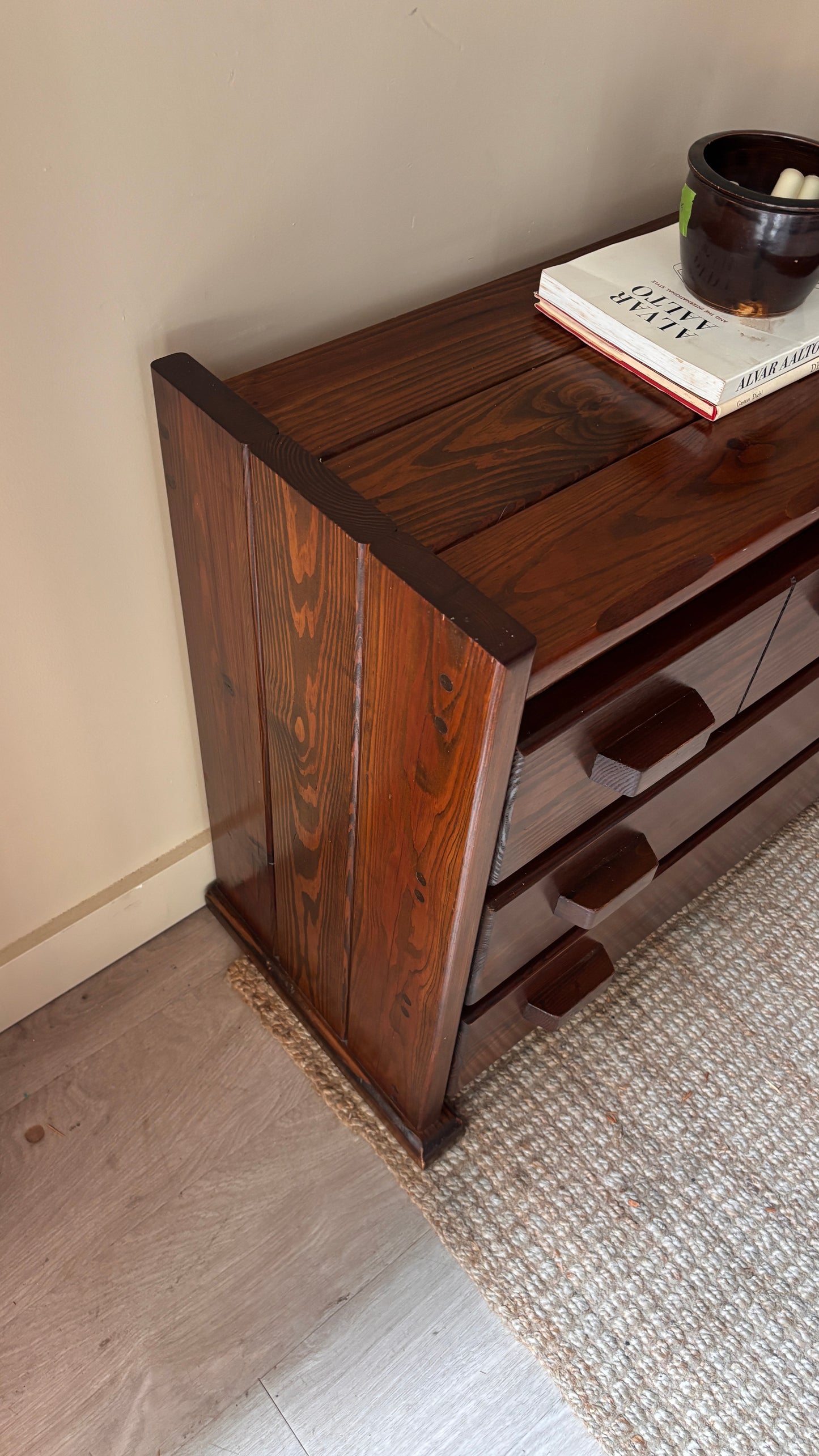 Pine low dresser