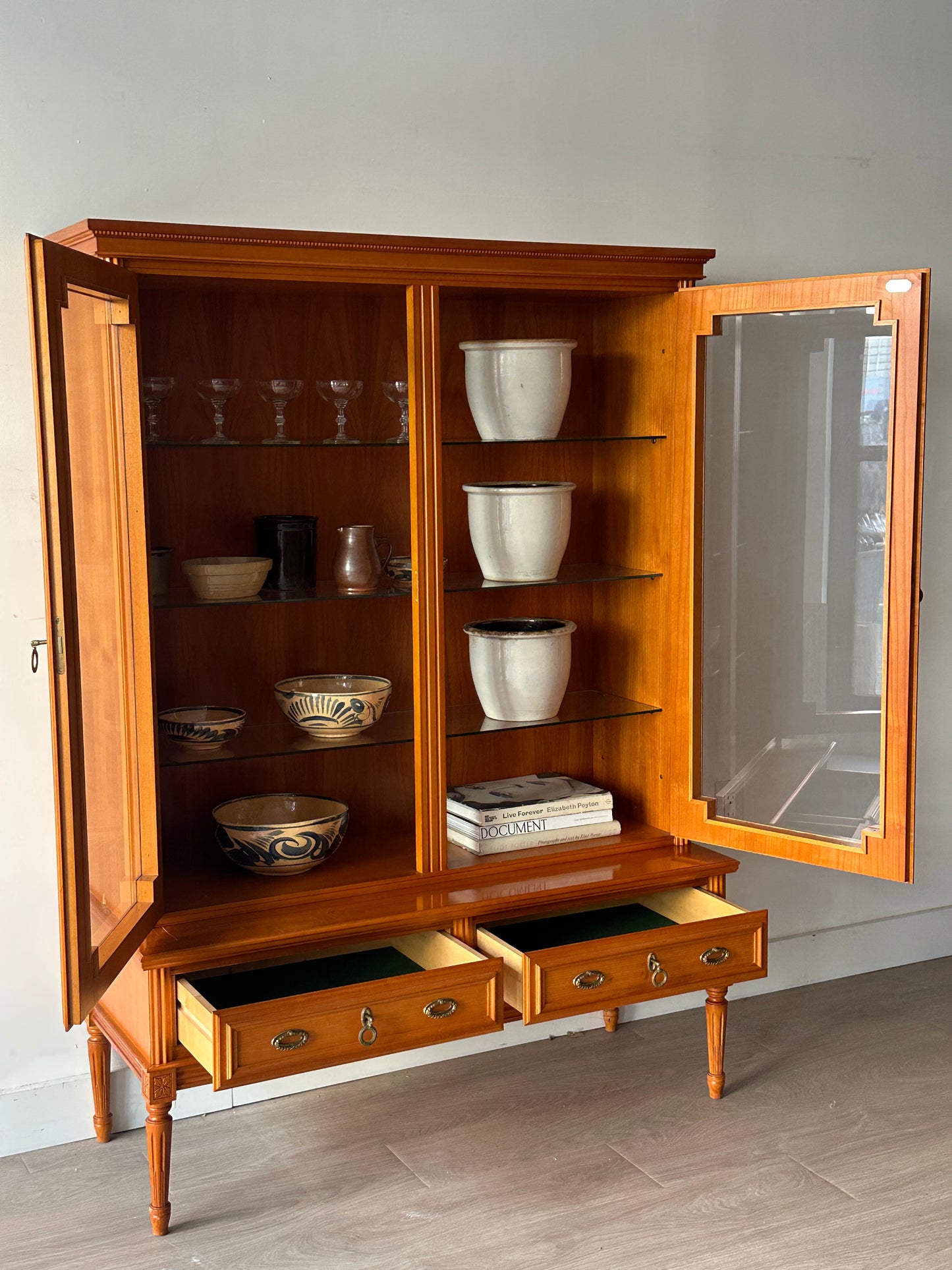 Anno Dom cherry display case