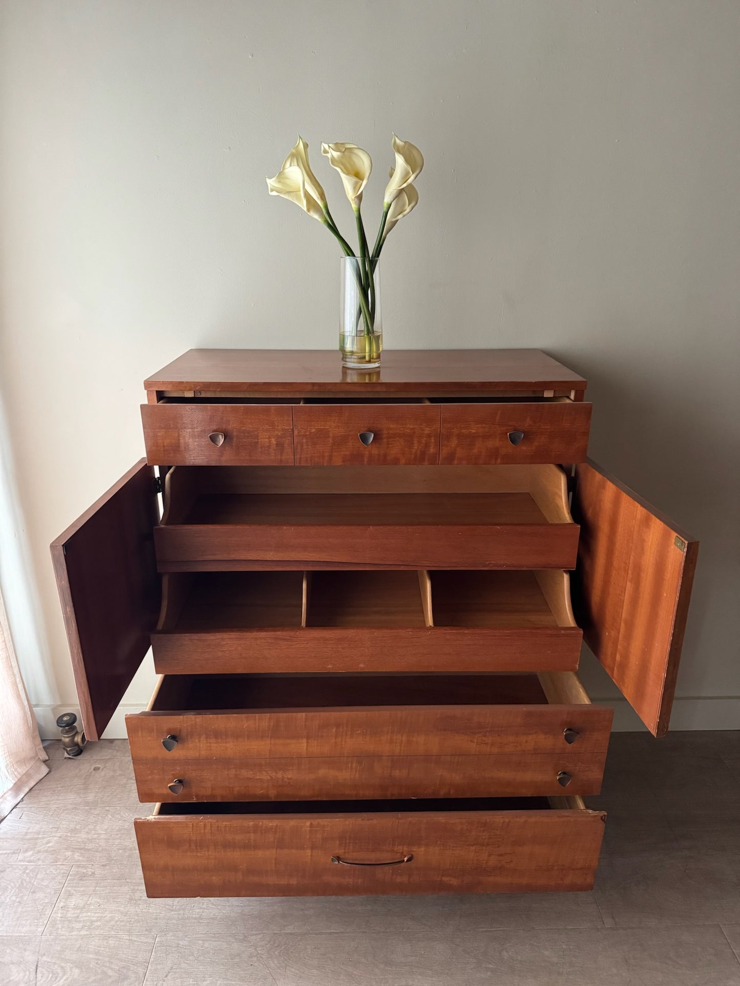 Walnut gentlemen’s dresser