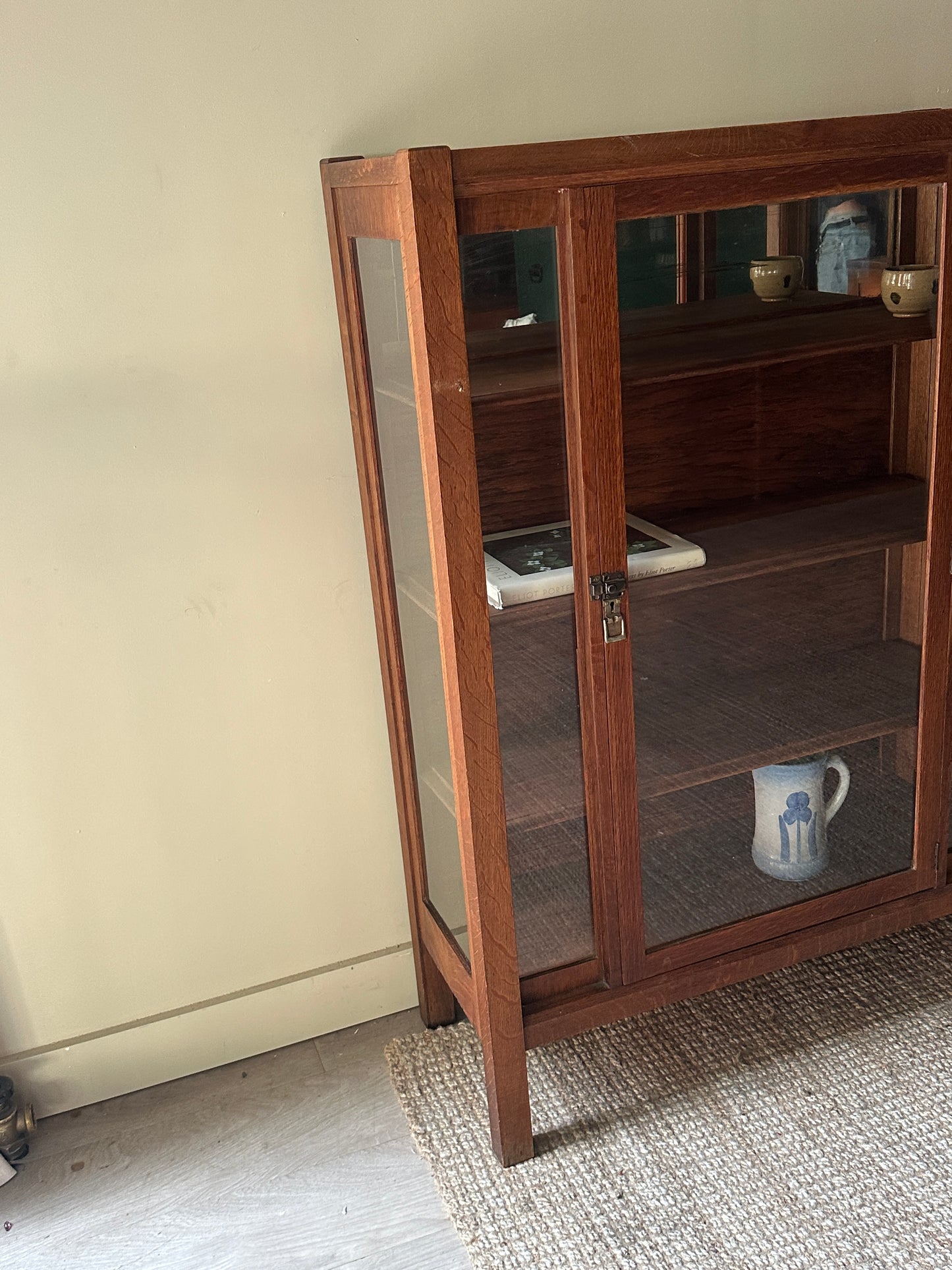 Oak display case