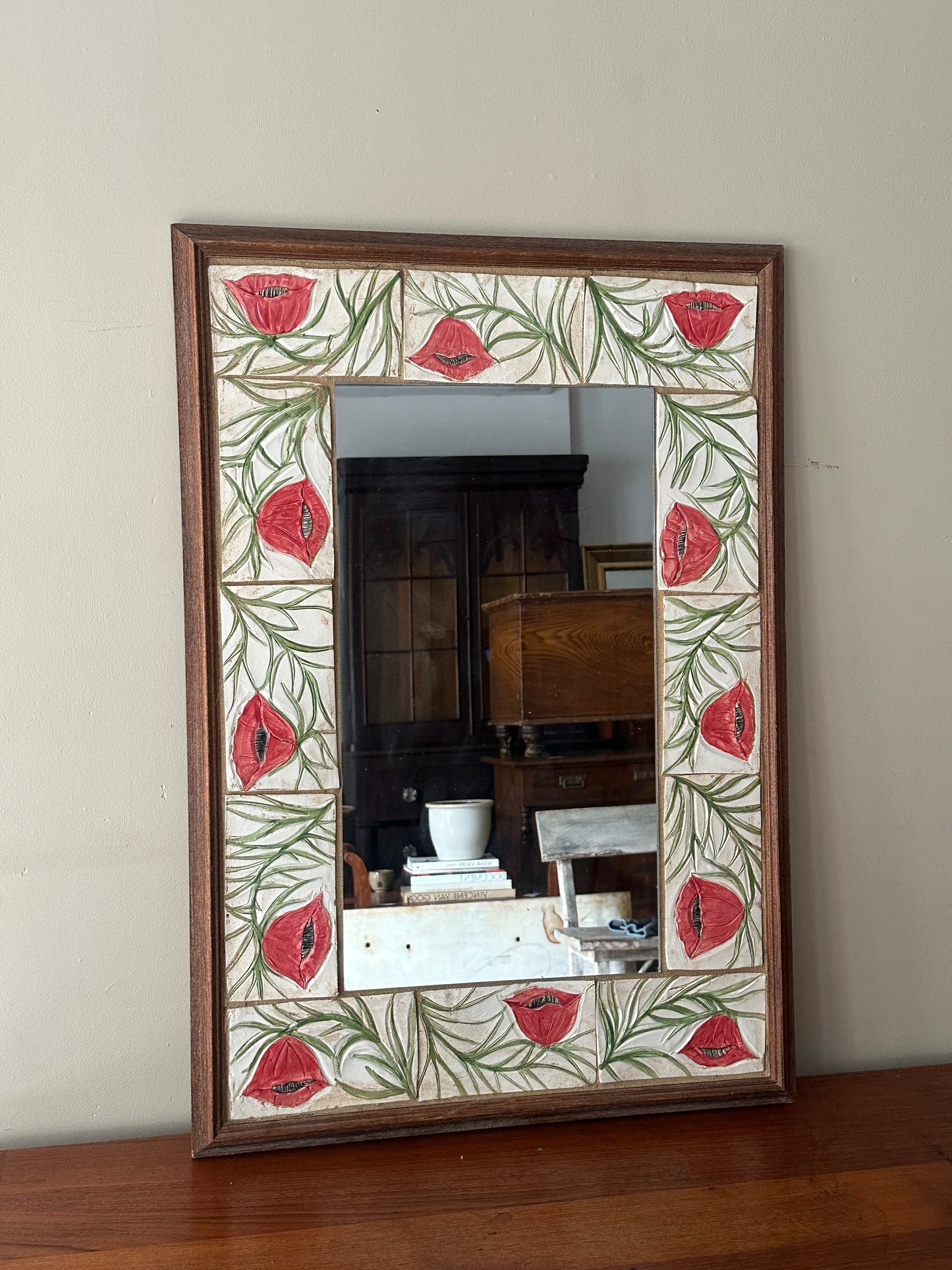 Poppy Tile Mirror