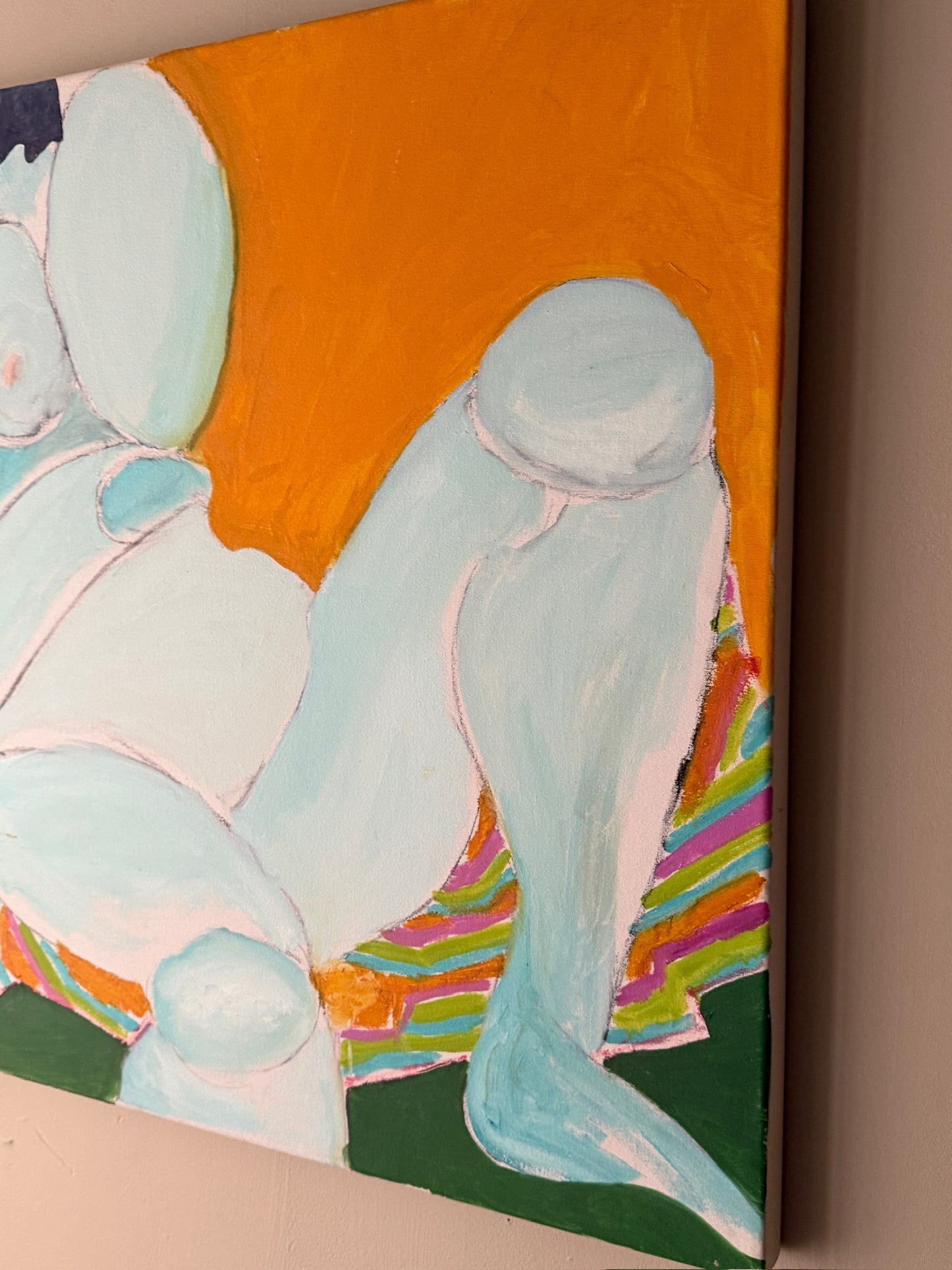 Abstract nude. Unsigned.