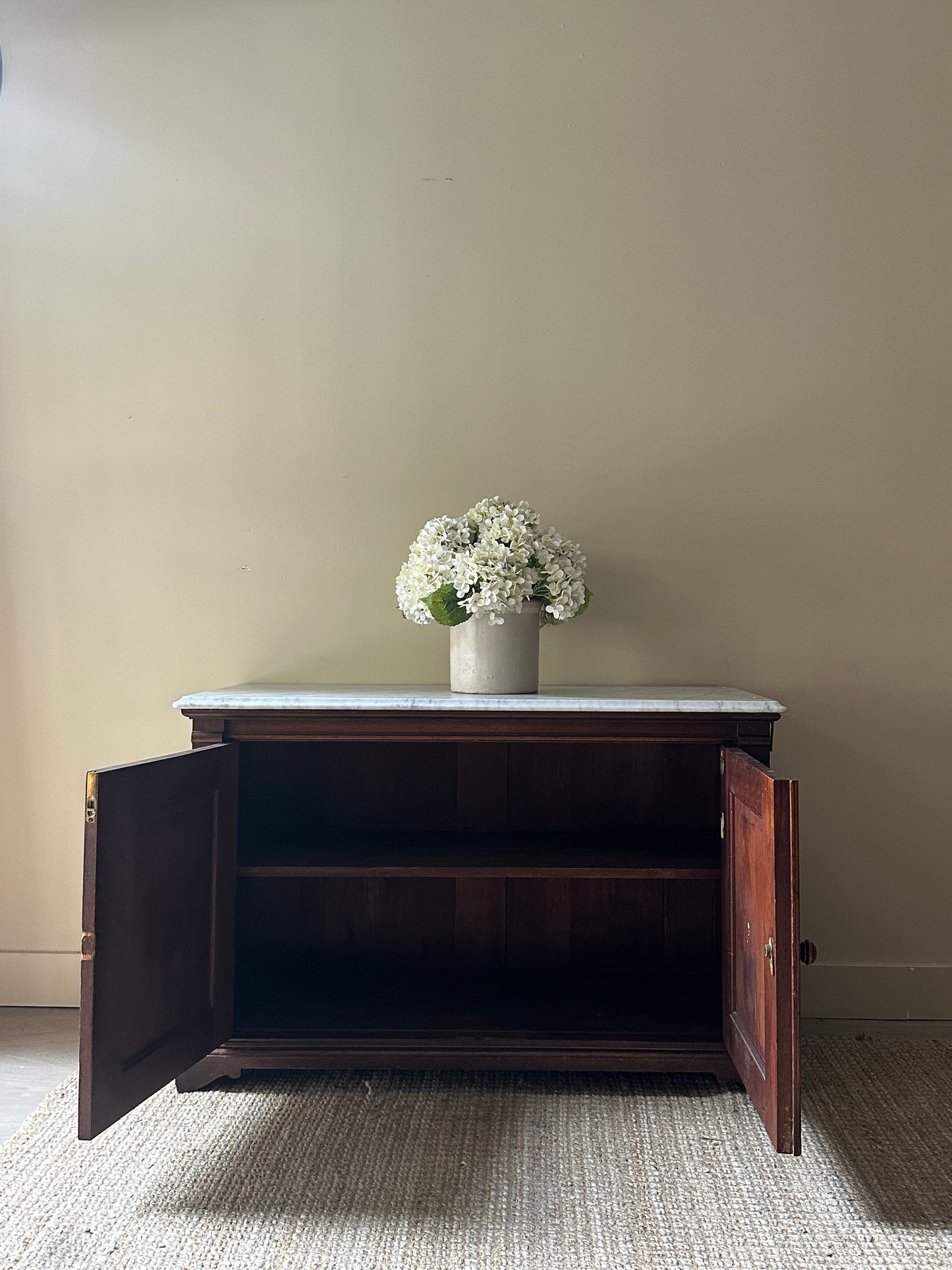 Marble top console