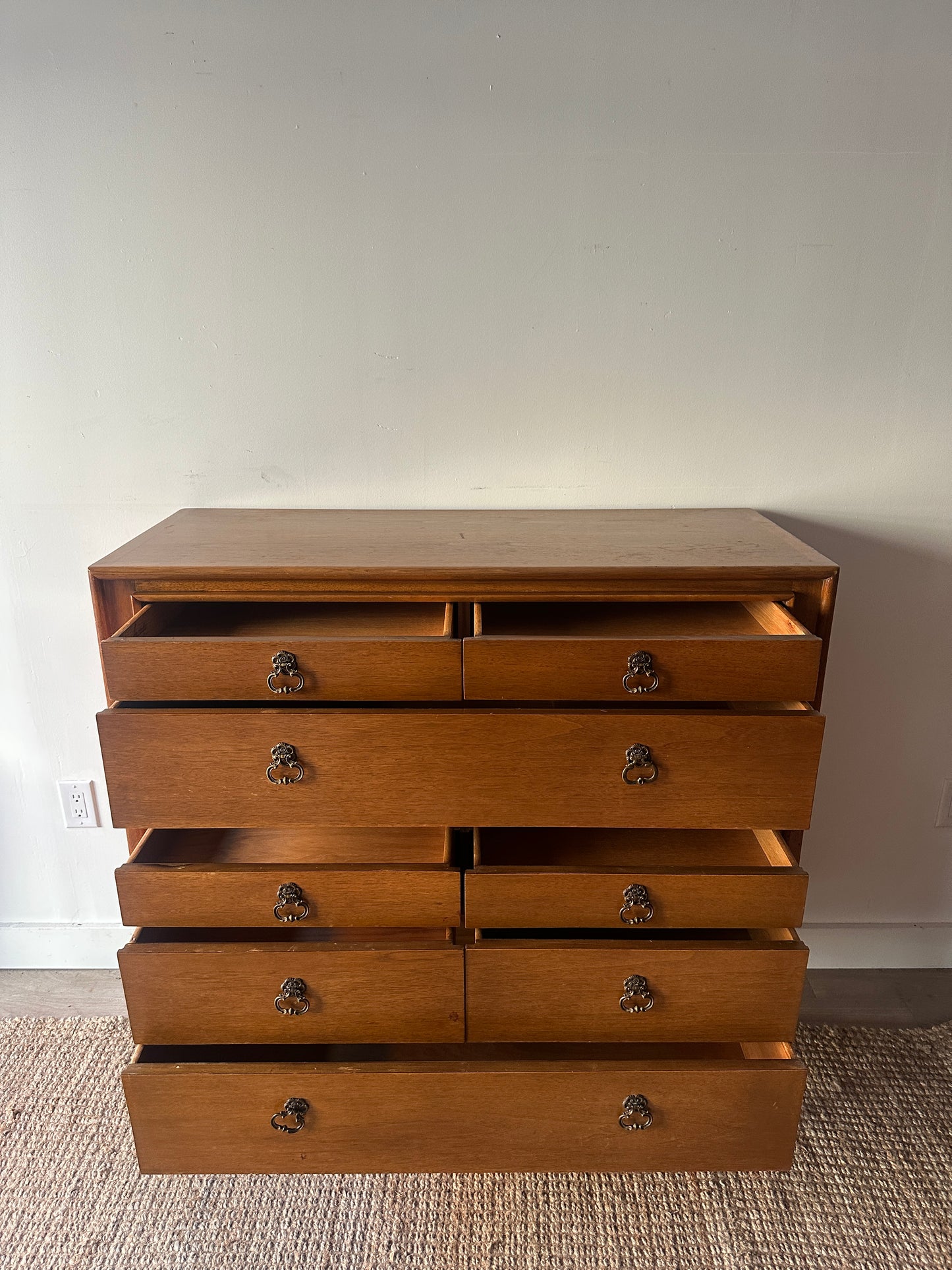 Walnut tallboy by Mount Airy
