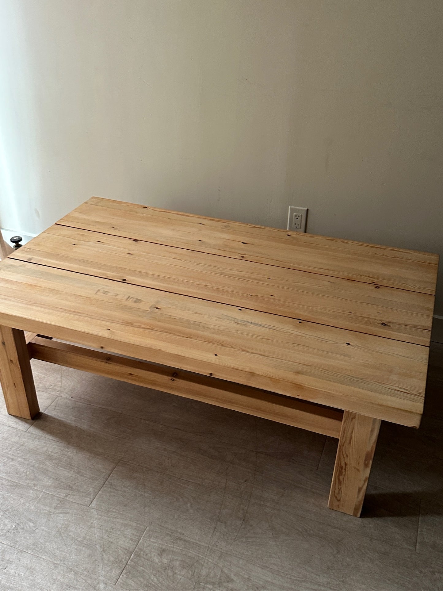 Jens Lyngsoe style pine coffee table