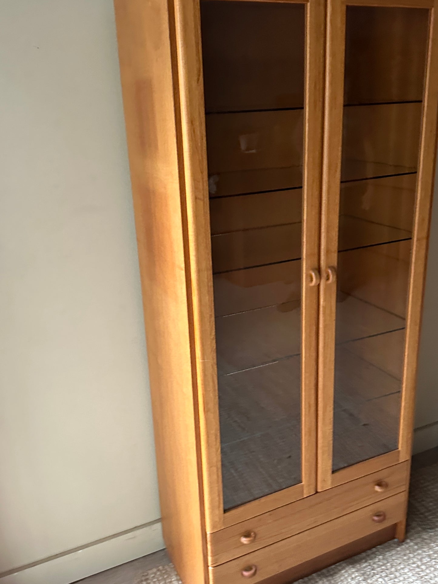 Oak display case