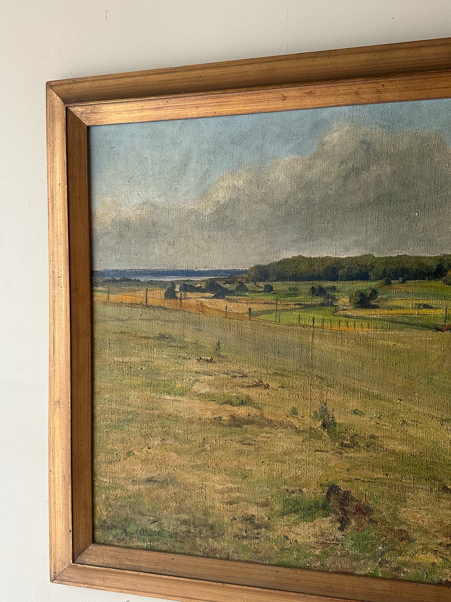 Pastoral landscape painting