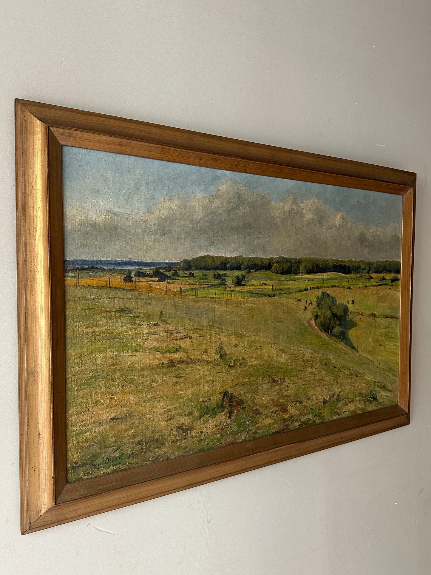 Pastoral landscape painting