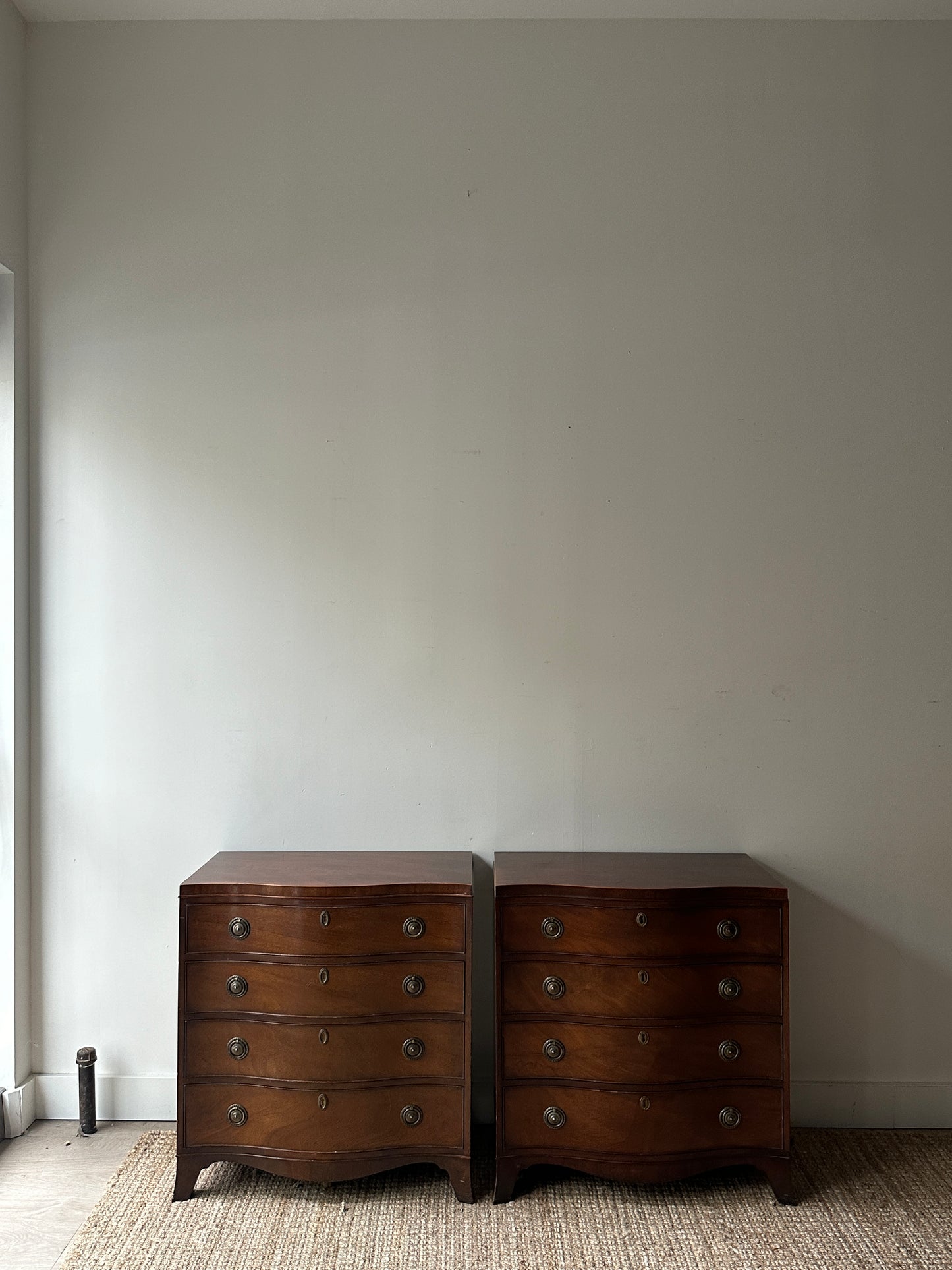 Mahogany small dressers. Sold individually.
