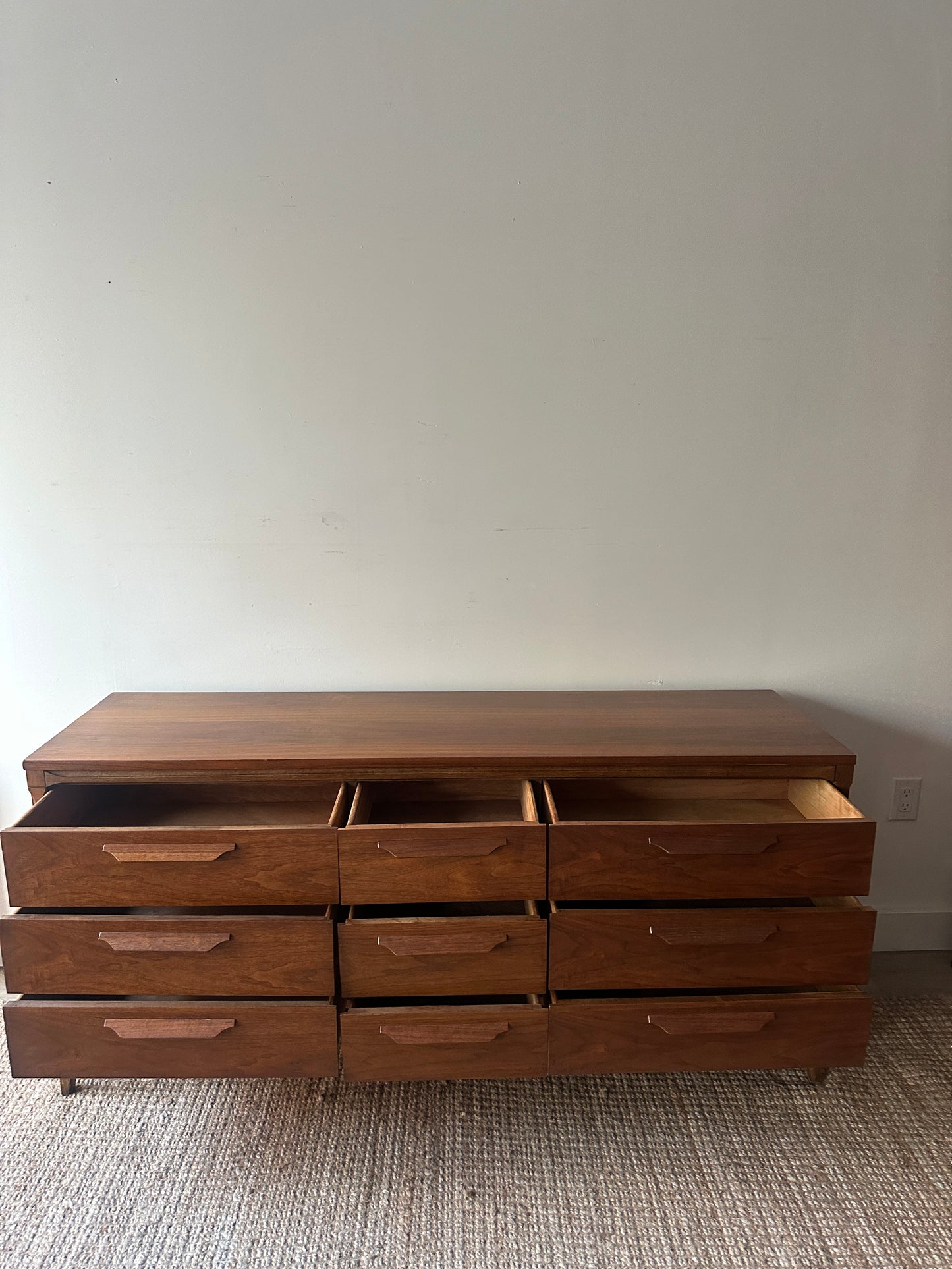 Bassett walnut dresser