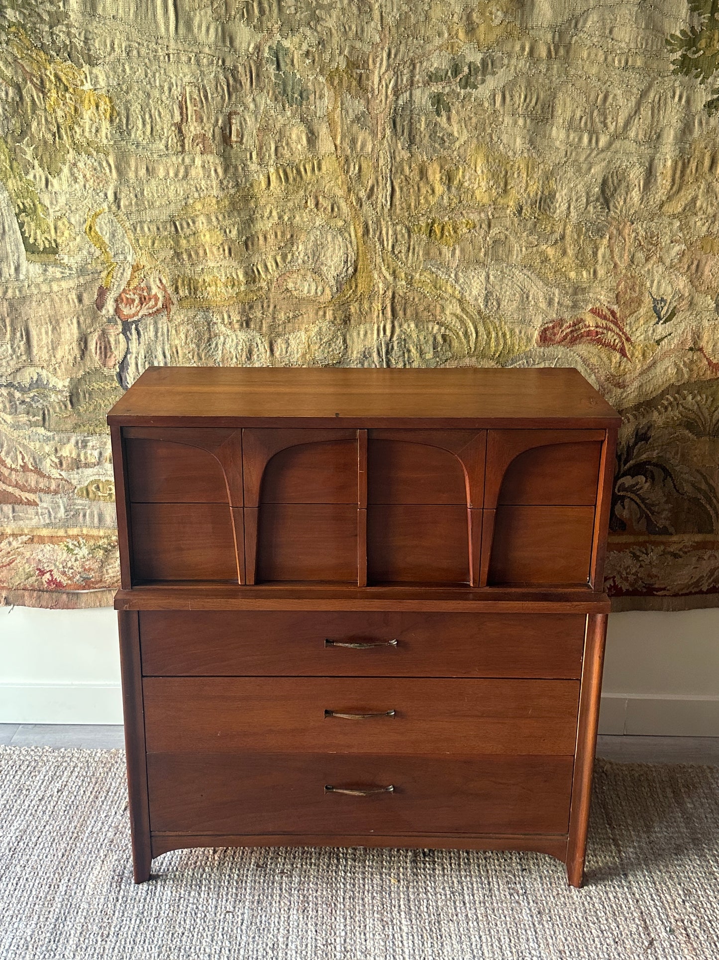 Walnut tallboy