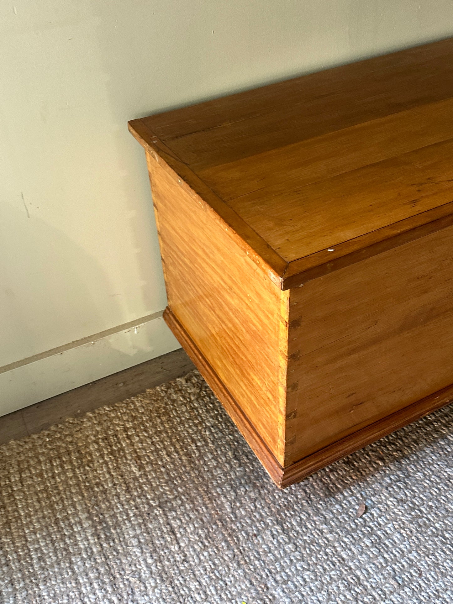 Light pine chest