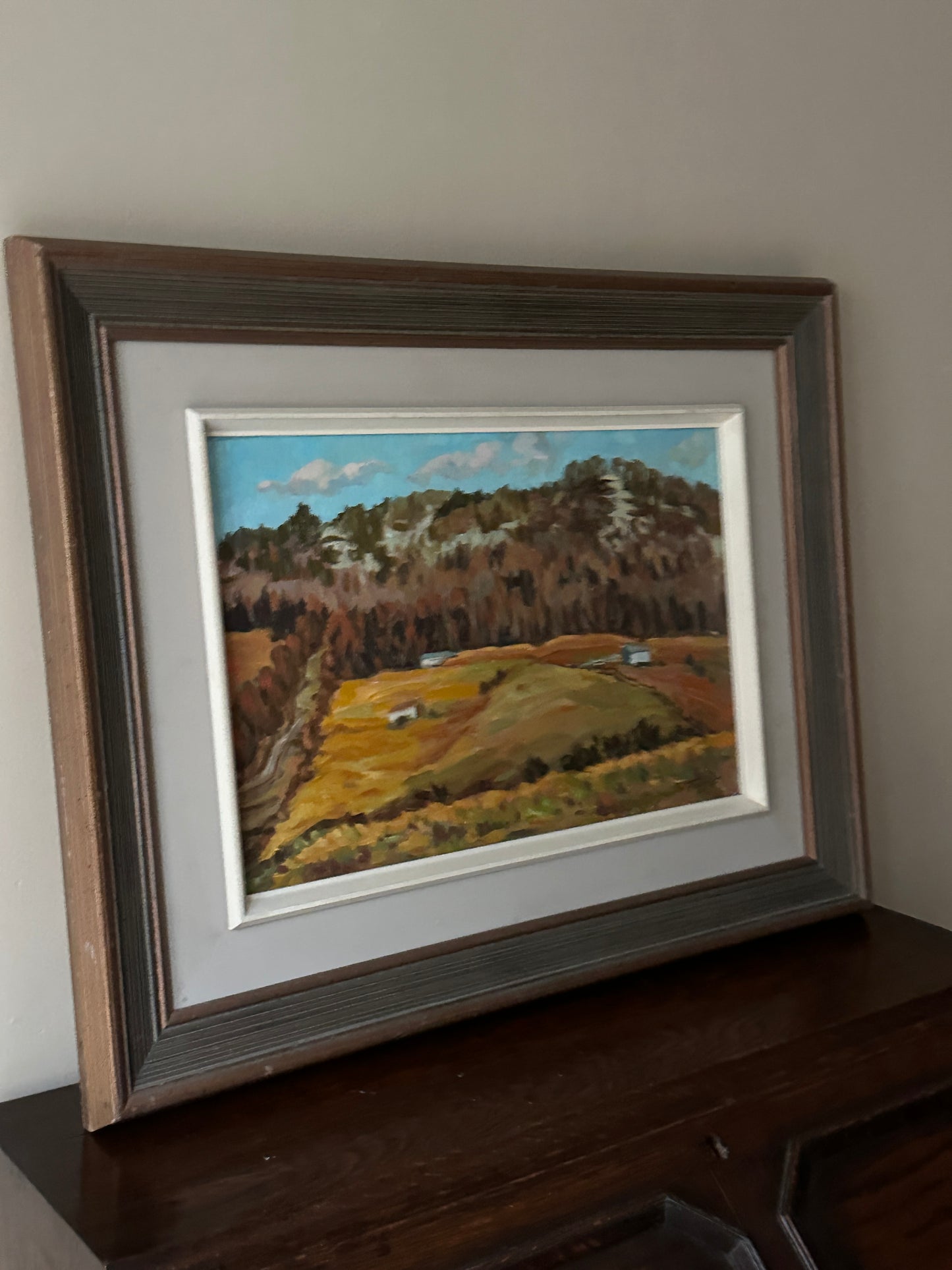 Nikos Tzanoff, "Bromont" Oil on Canvas 1983