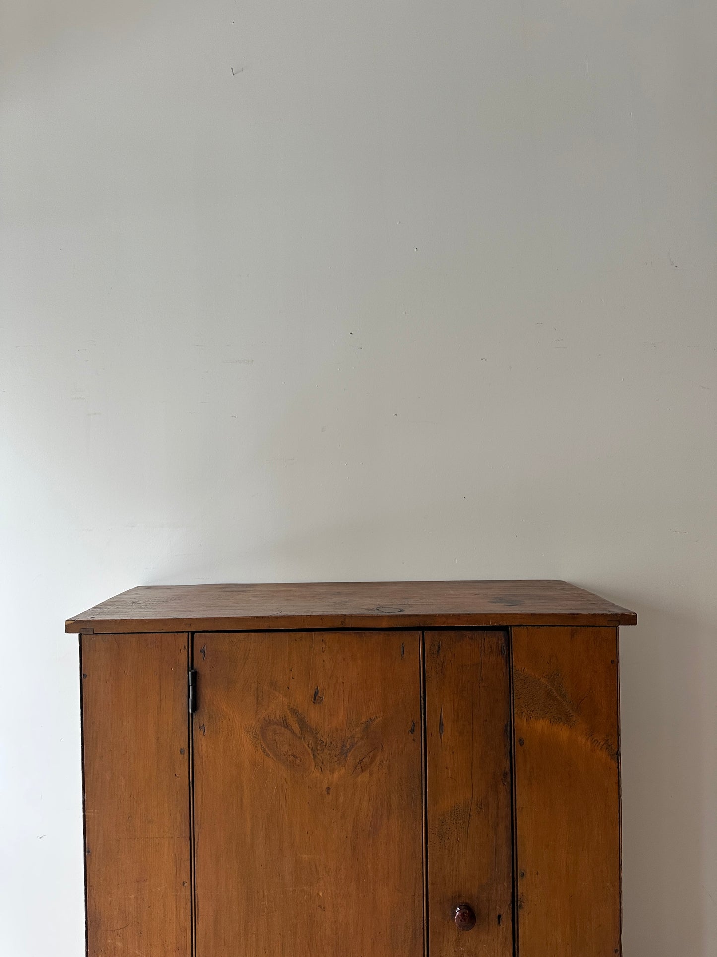 Early American pine cupboard