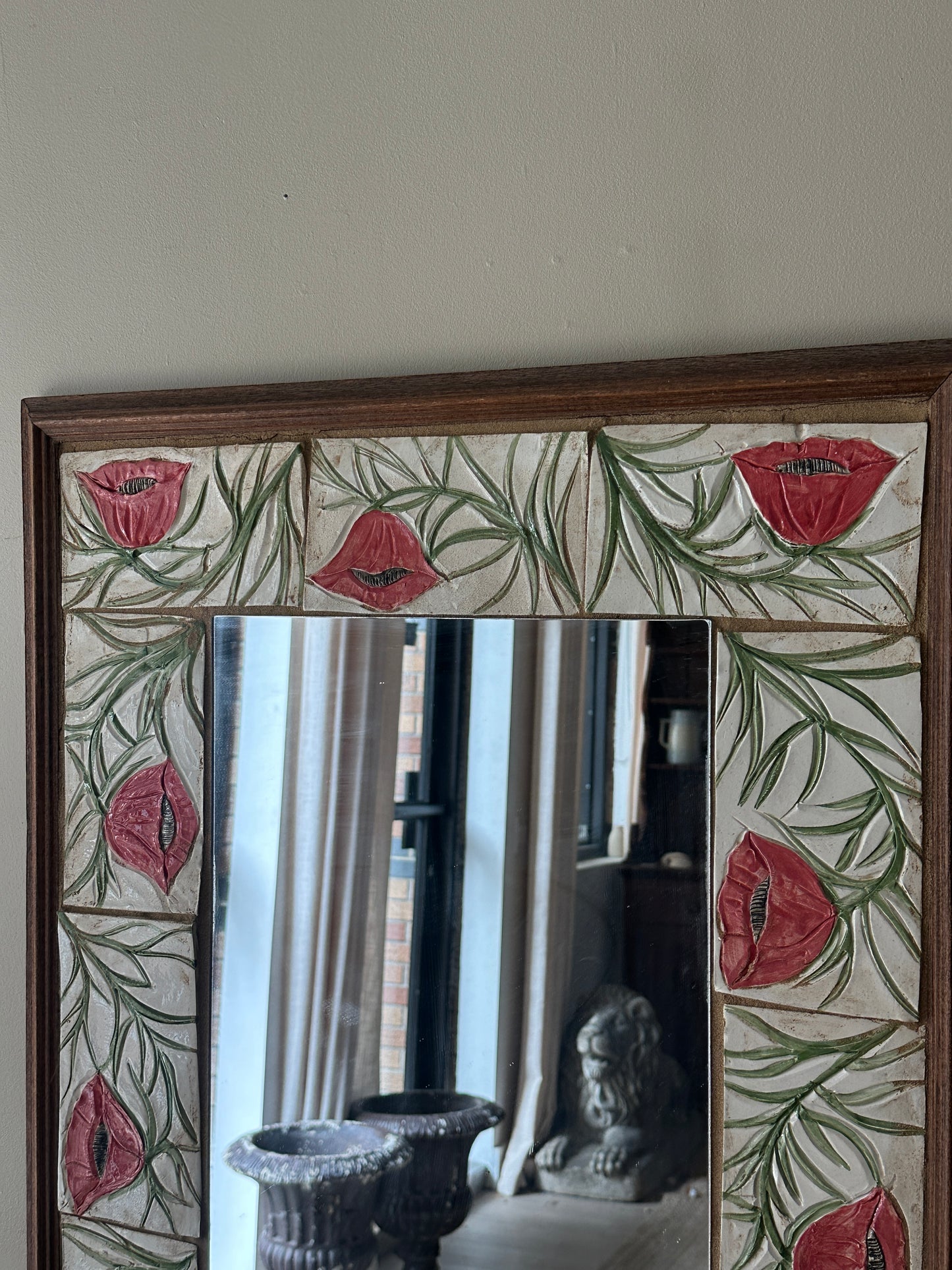 Poppy Tile Mirror