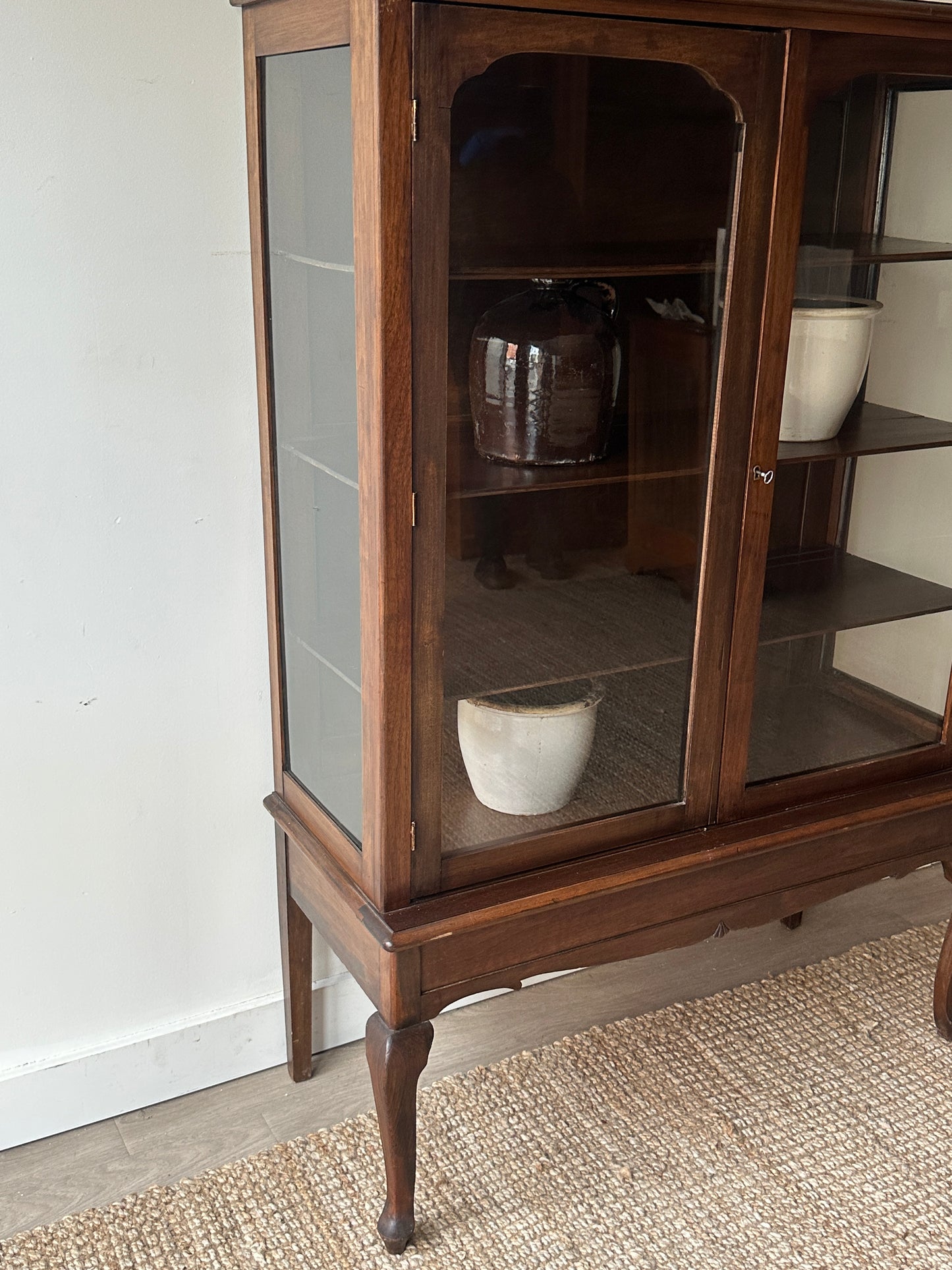 Walnut display case