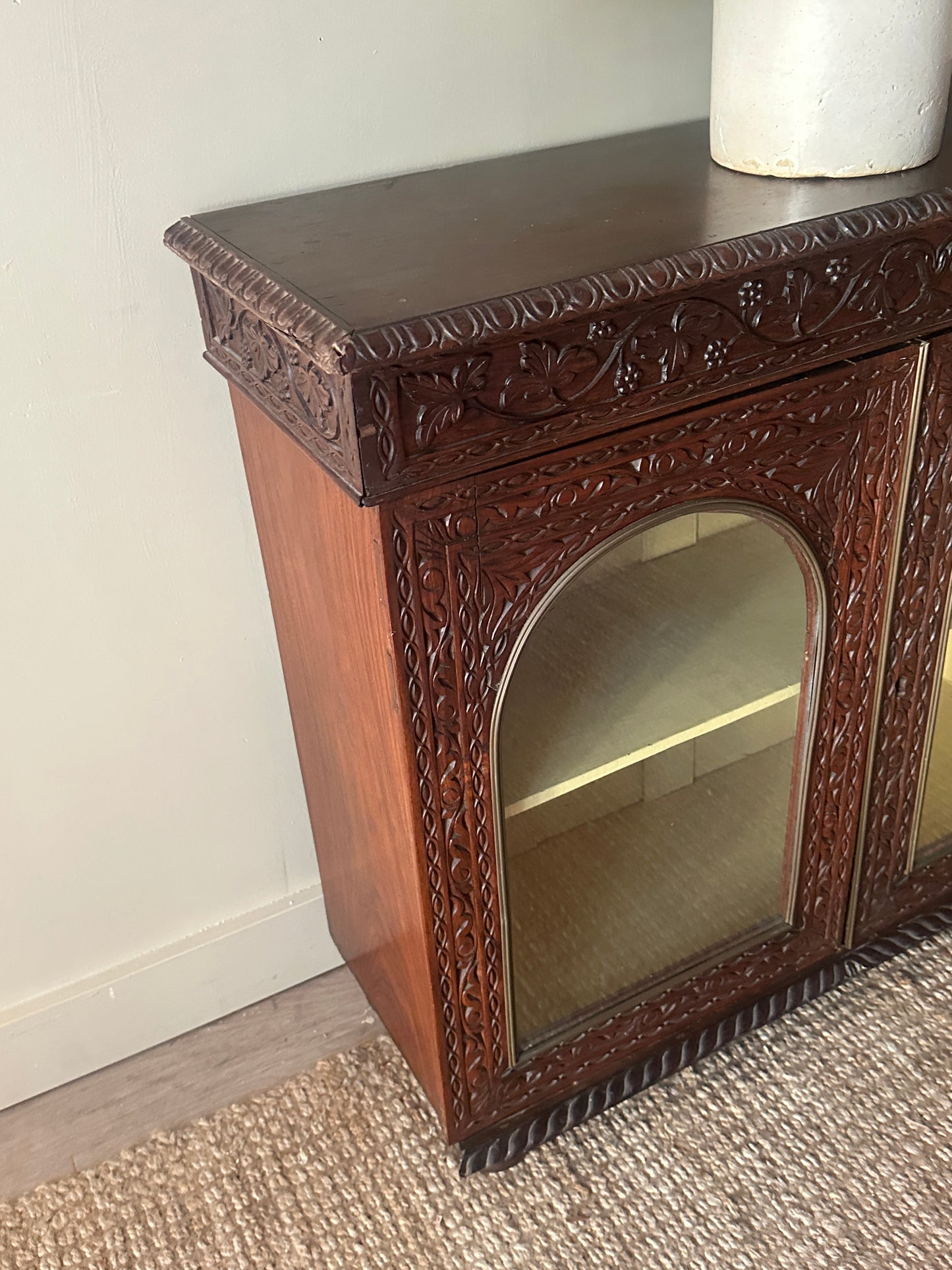 Carved display case