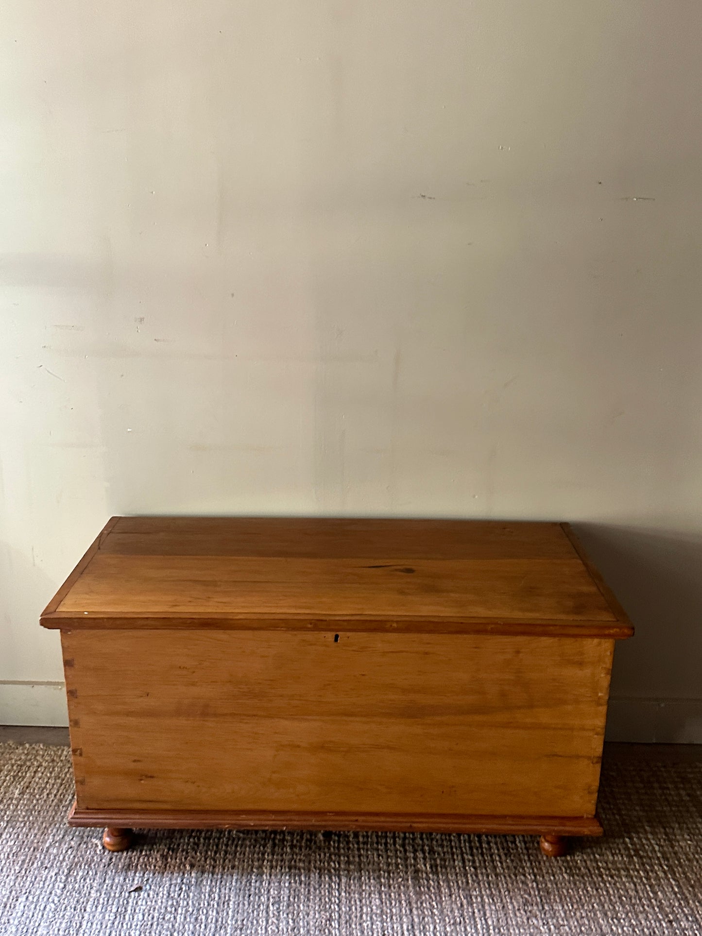 Light pine chest