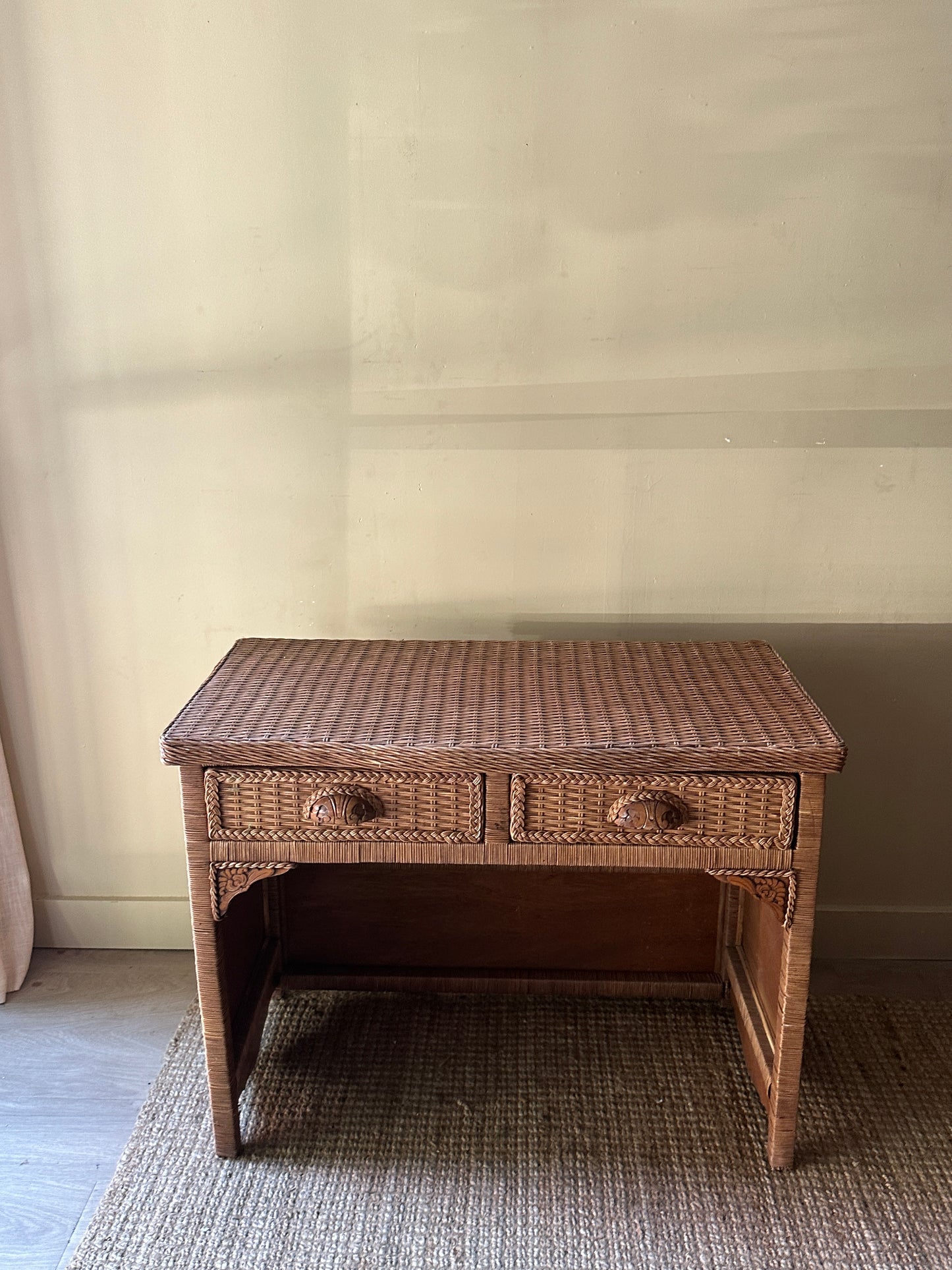 Wicker desk