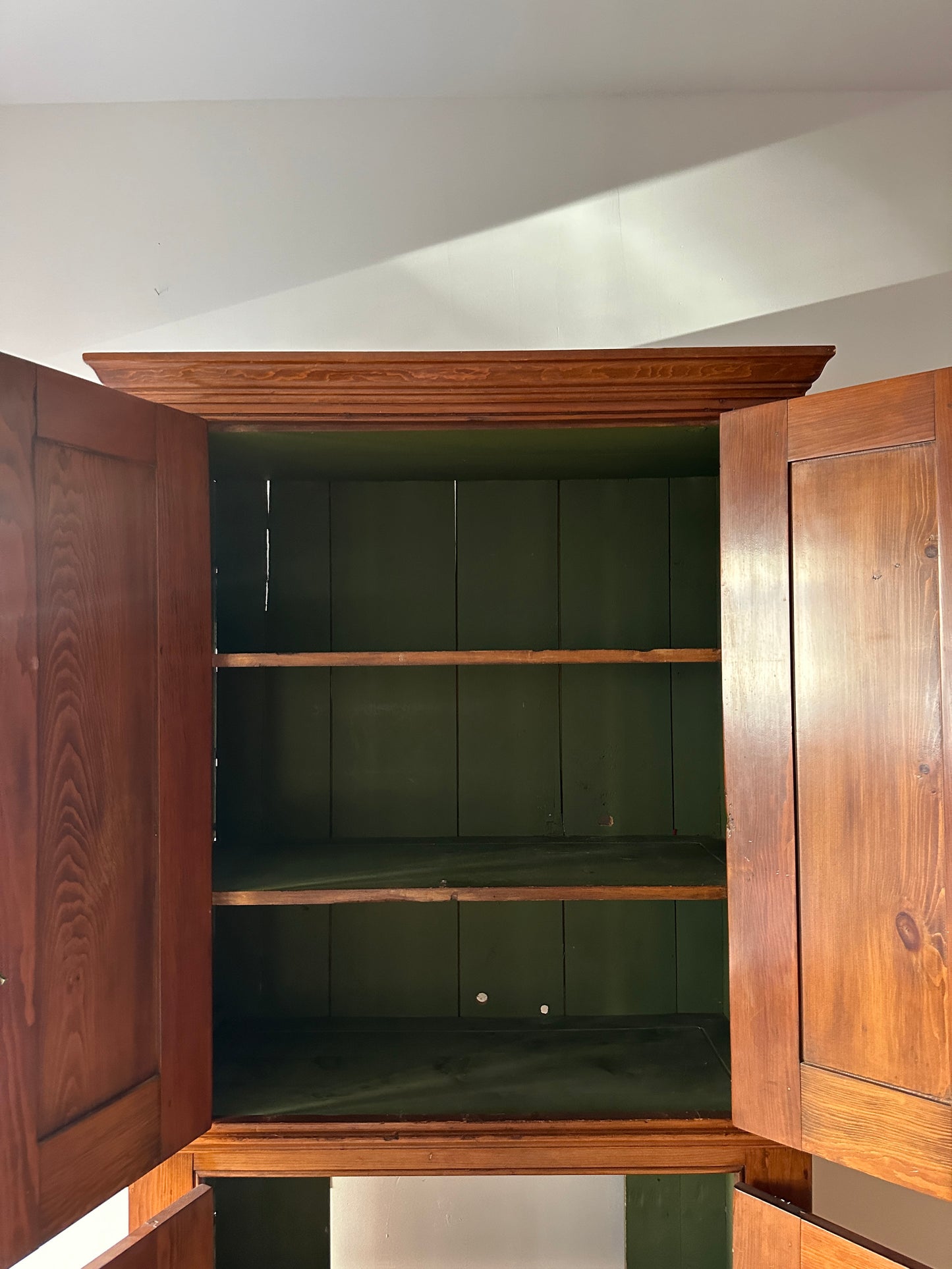 Two piece cupboard