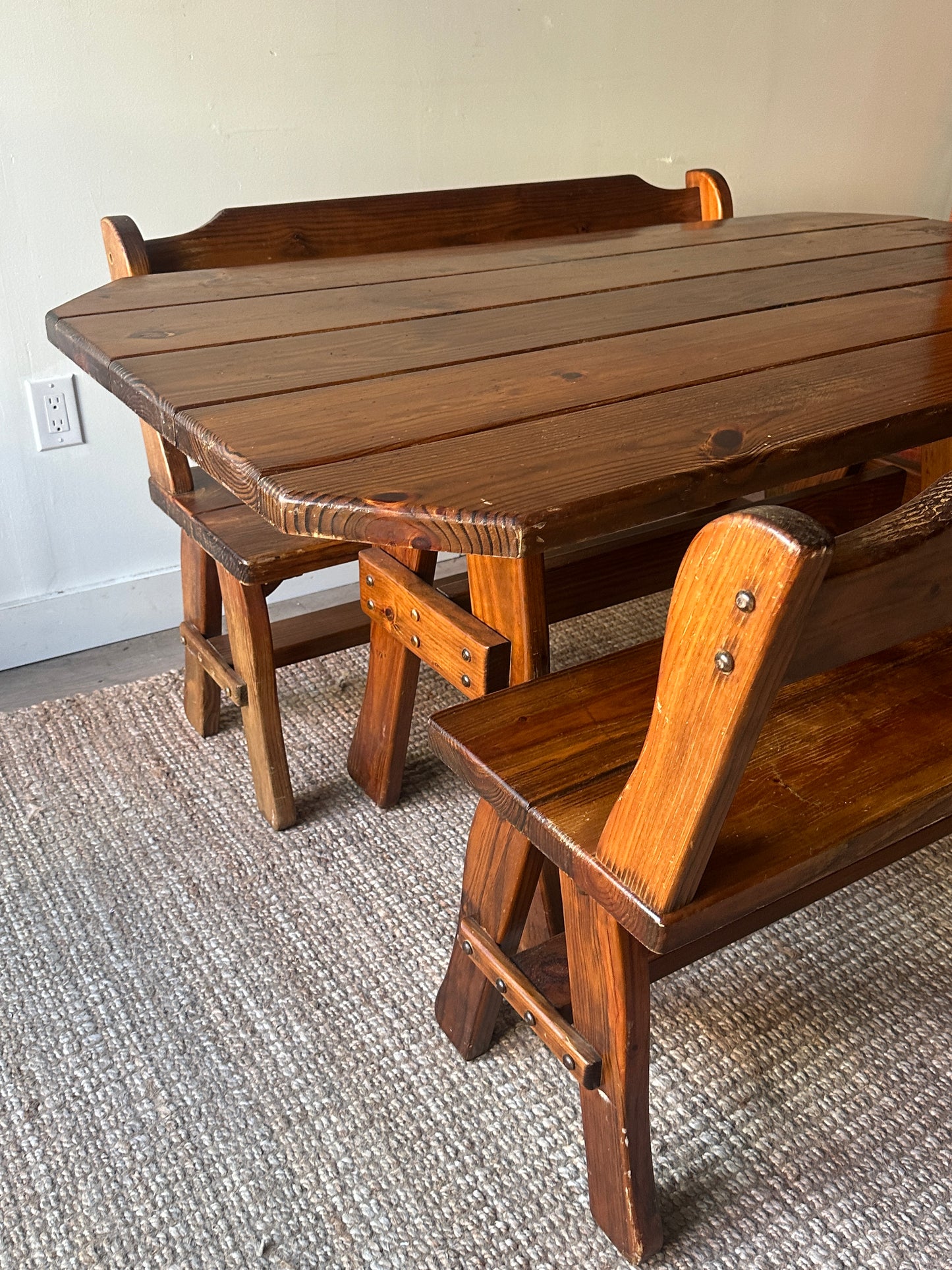 Pine dining set