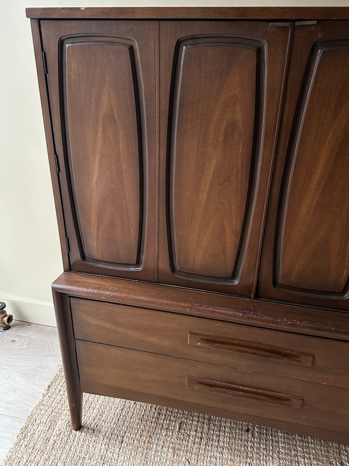 Broyhill walnut dresser