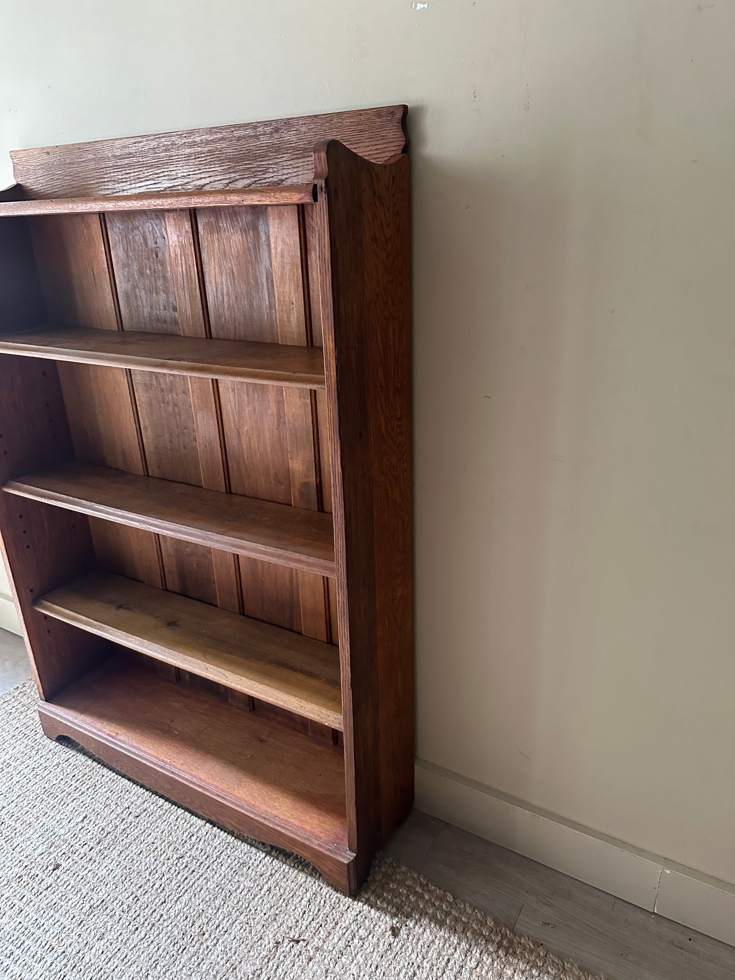 Oak shelves