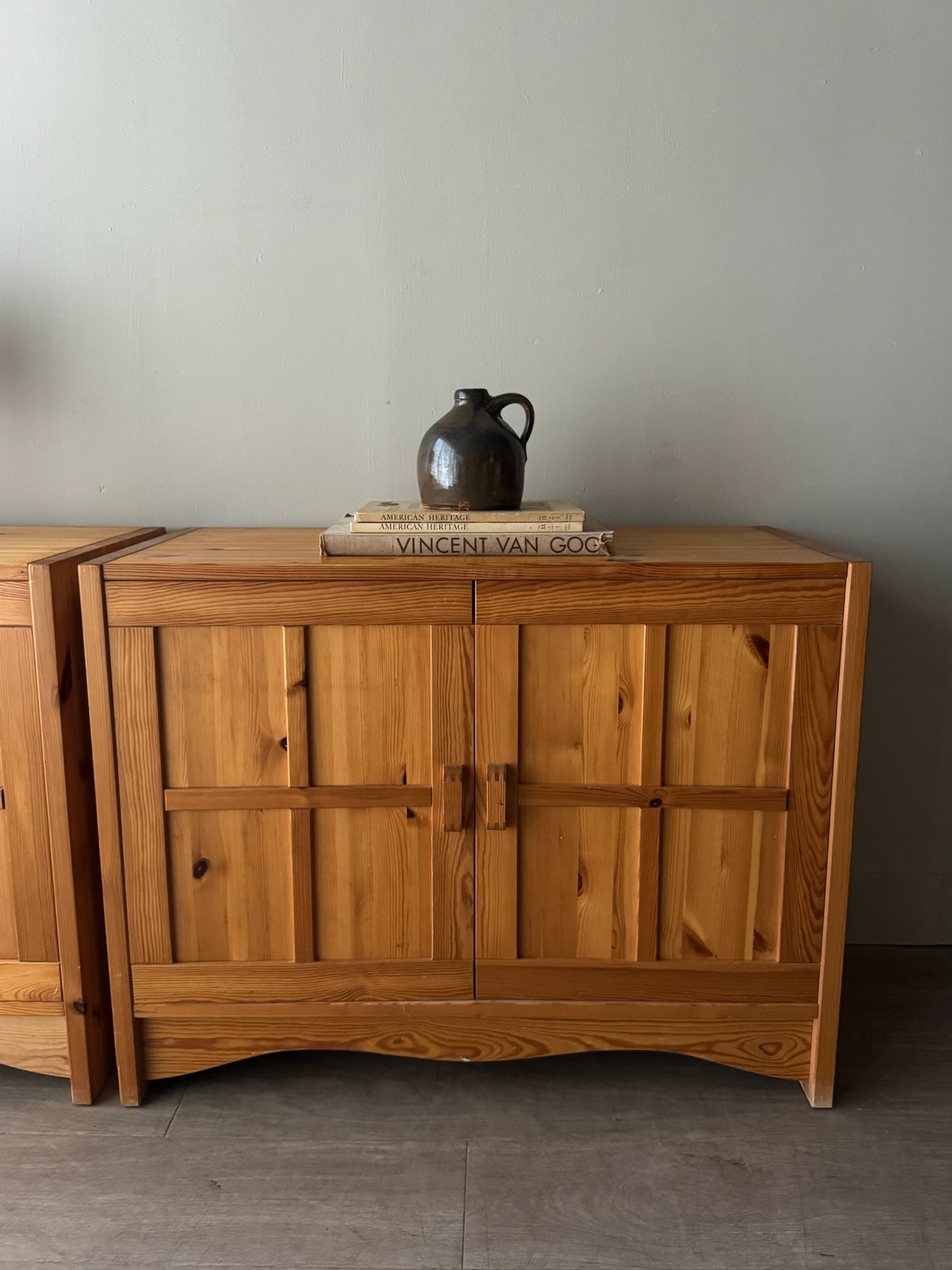 Domino Mobler Danish pine cabinets. Sold individually.