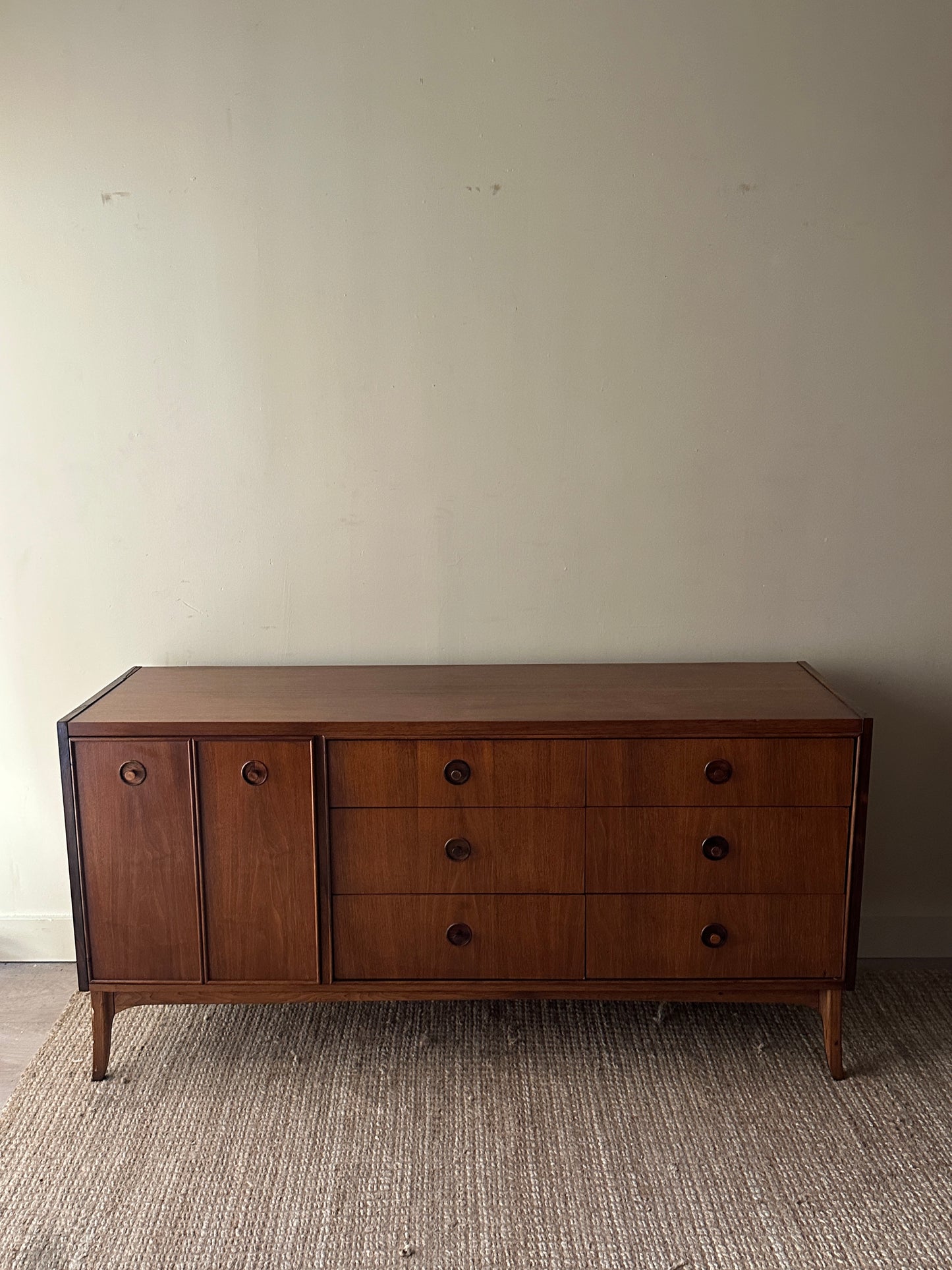 Kroehler walnut credenza