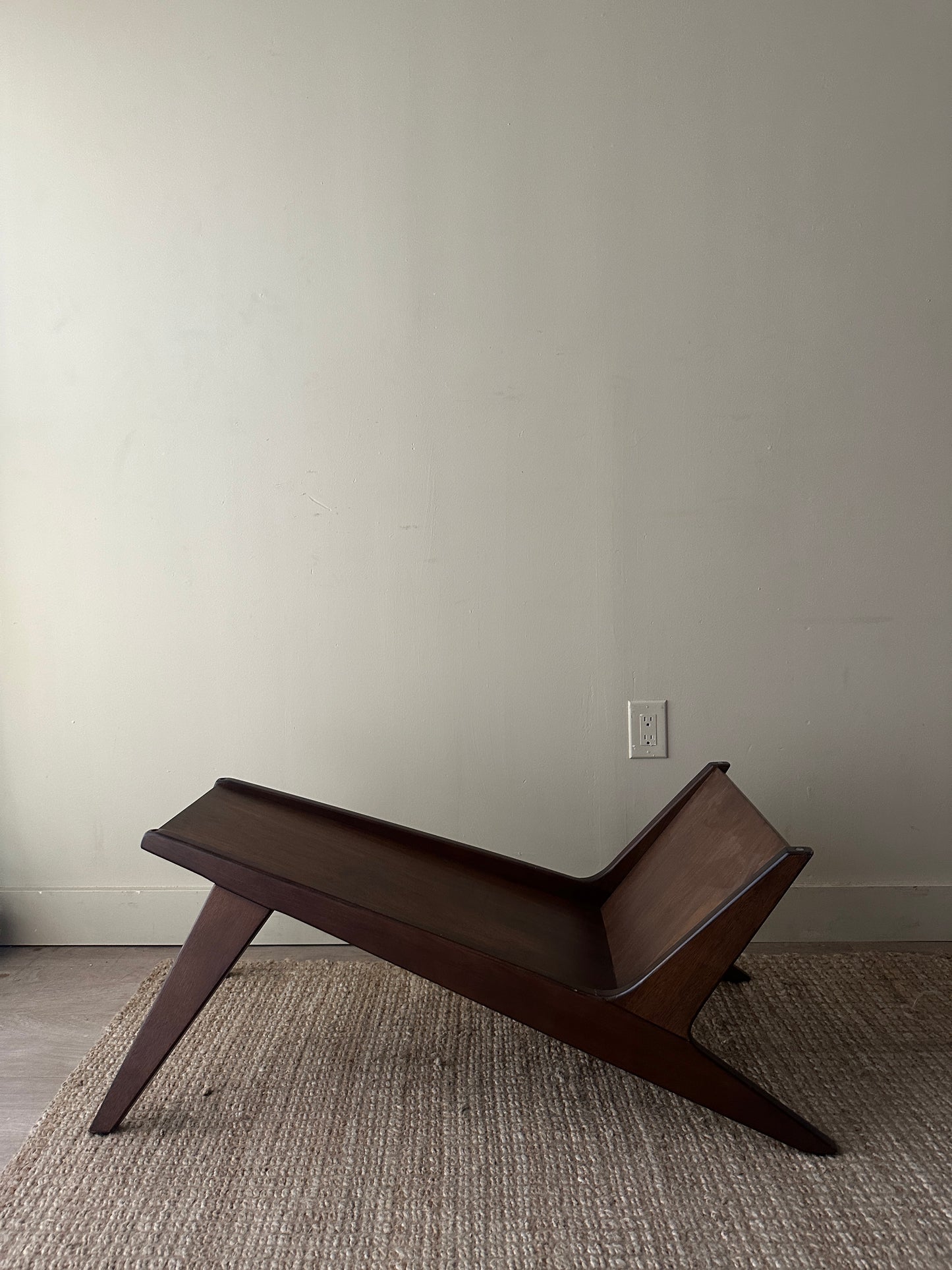 Walnut coffee table base
