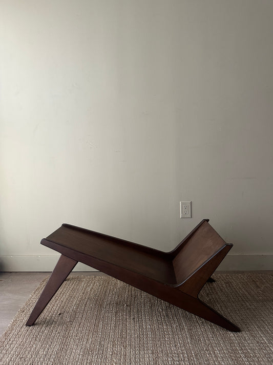 Walnut coffee table base