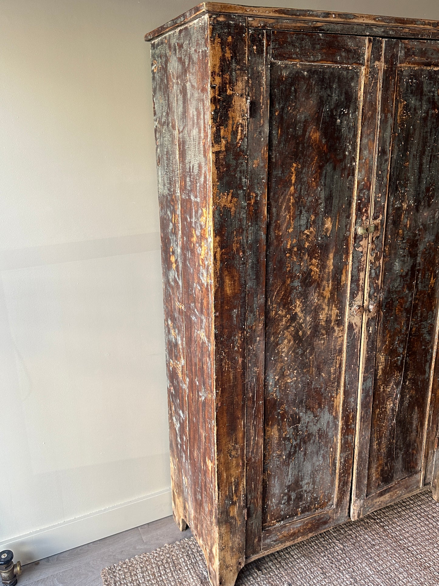 Painted pine cupboard