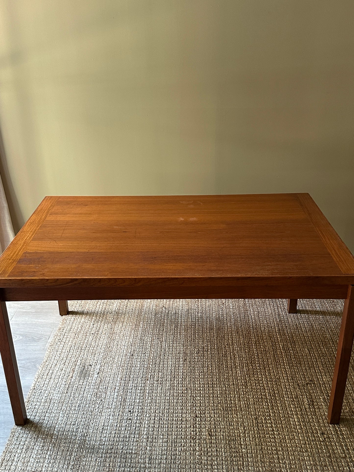 Teak extension dining table