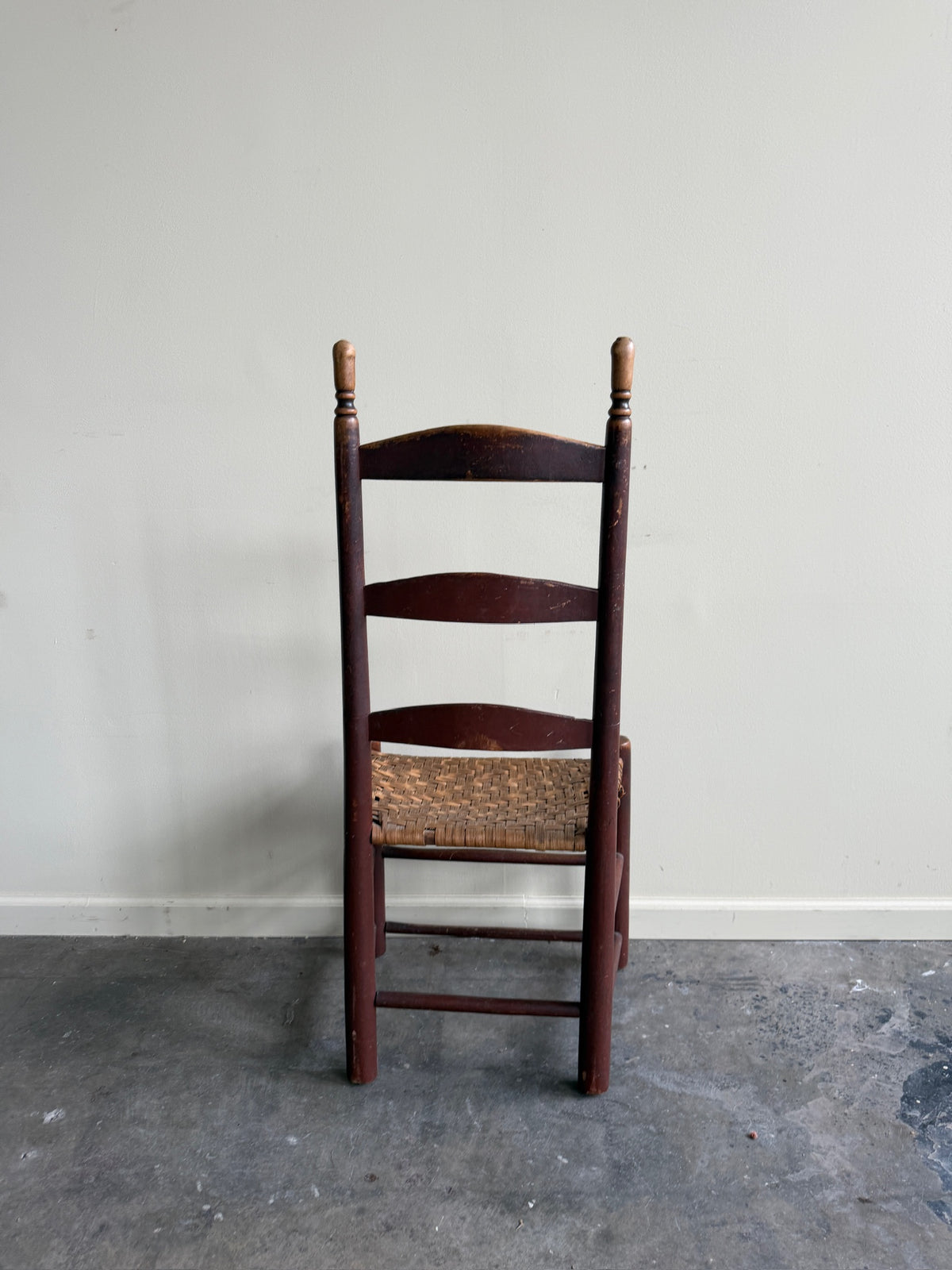 Pennsylvania painted maple ladder back chair (decorative)