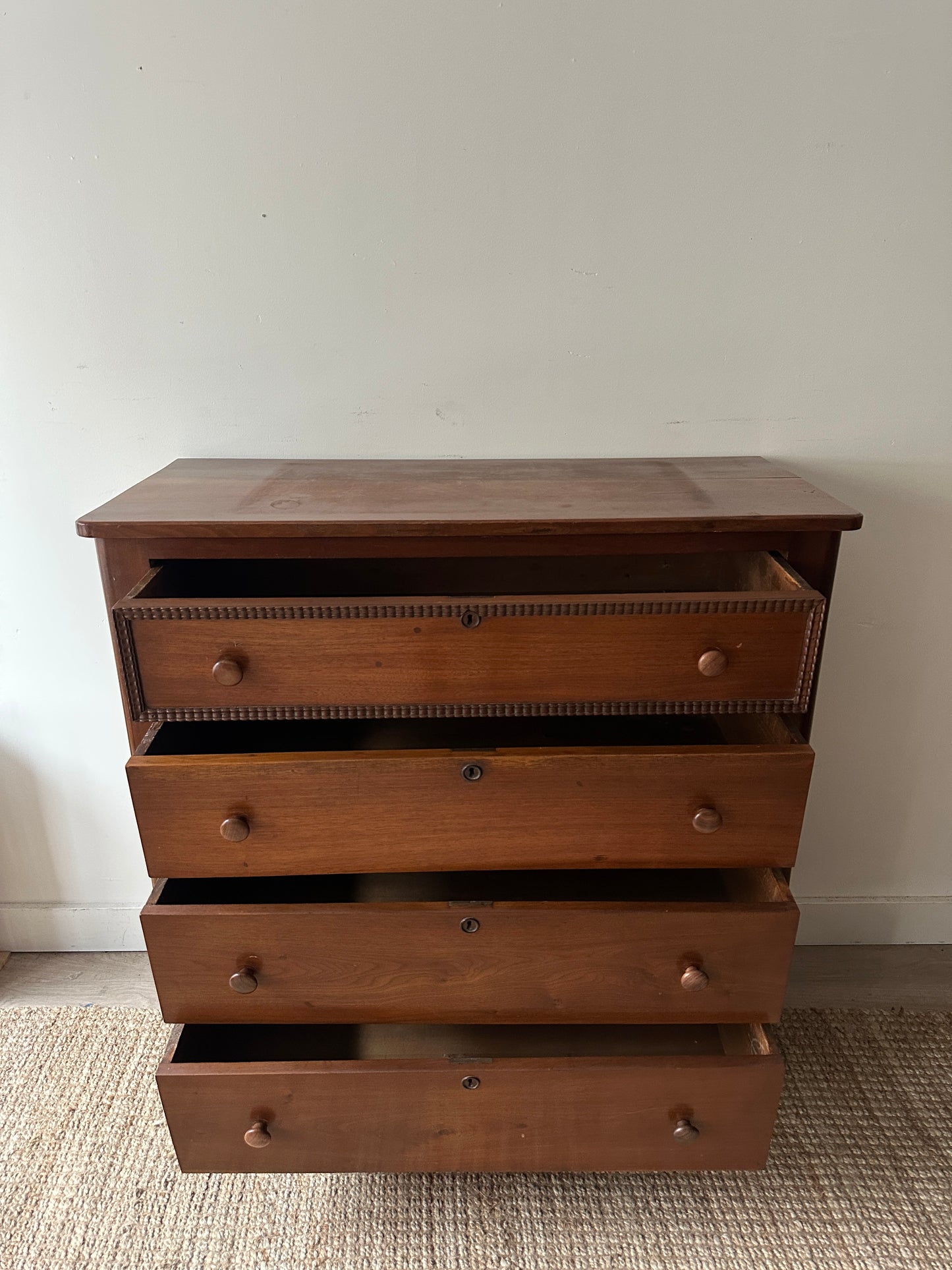 Walnut empire dresser