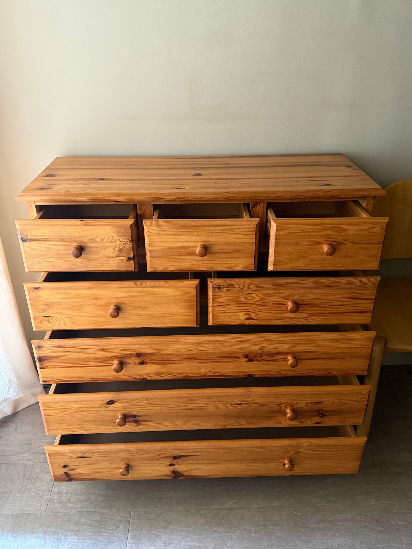 Danish Pine dresser with ball feet