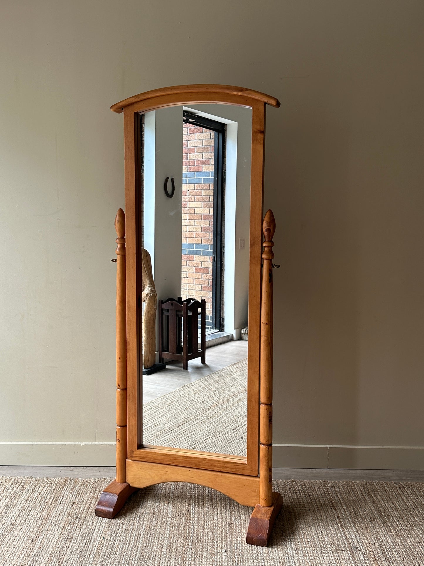 Pine Cheval mirror