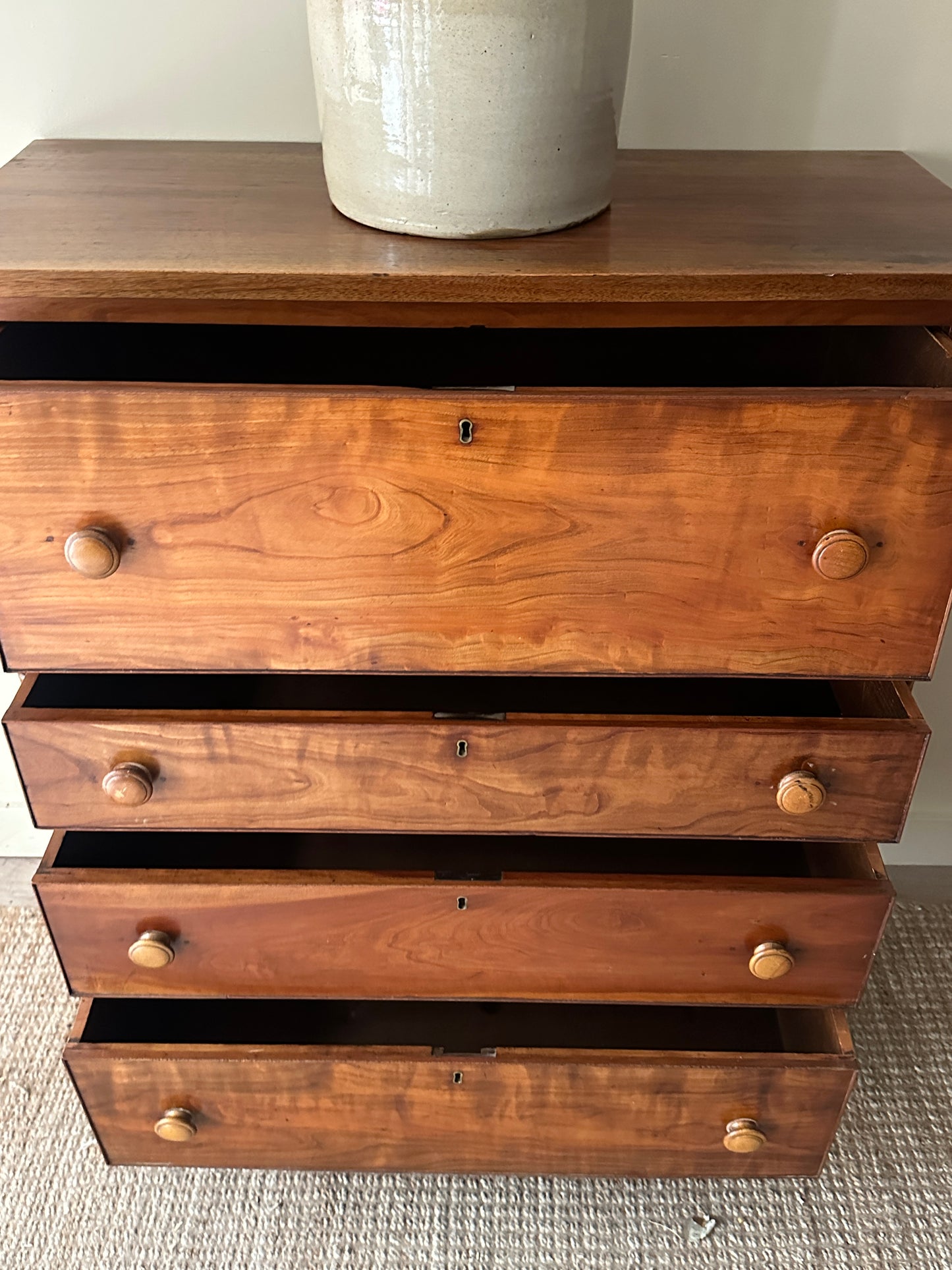 Tiger maple federal dresser