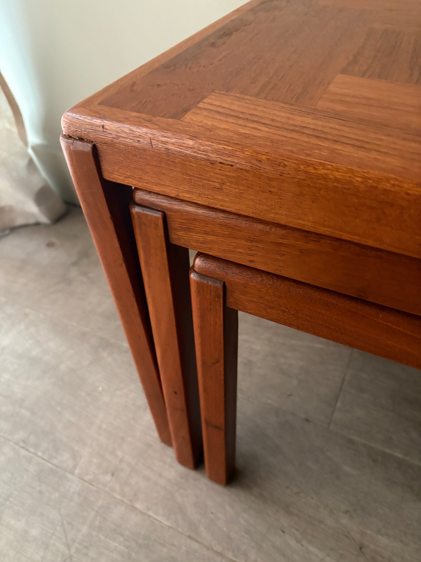 Vejle Stole Og Mobelfabrik Danish teak nesting tables