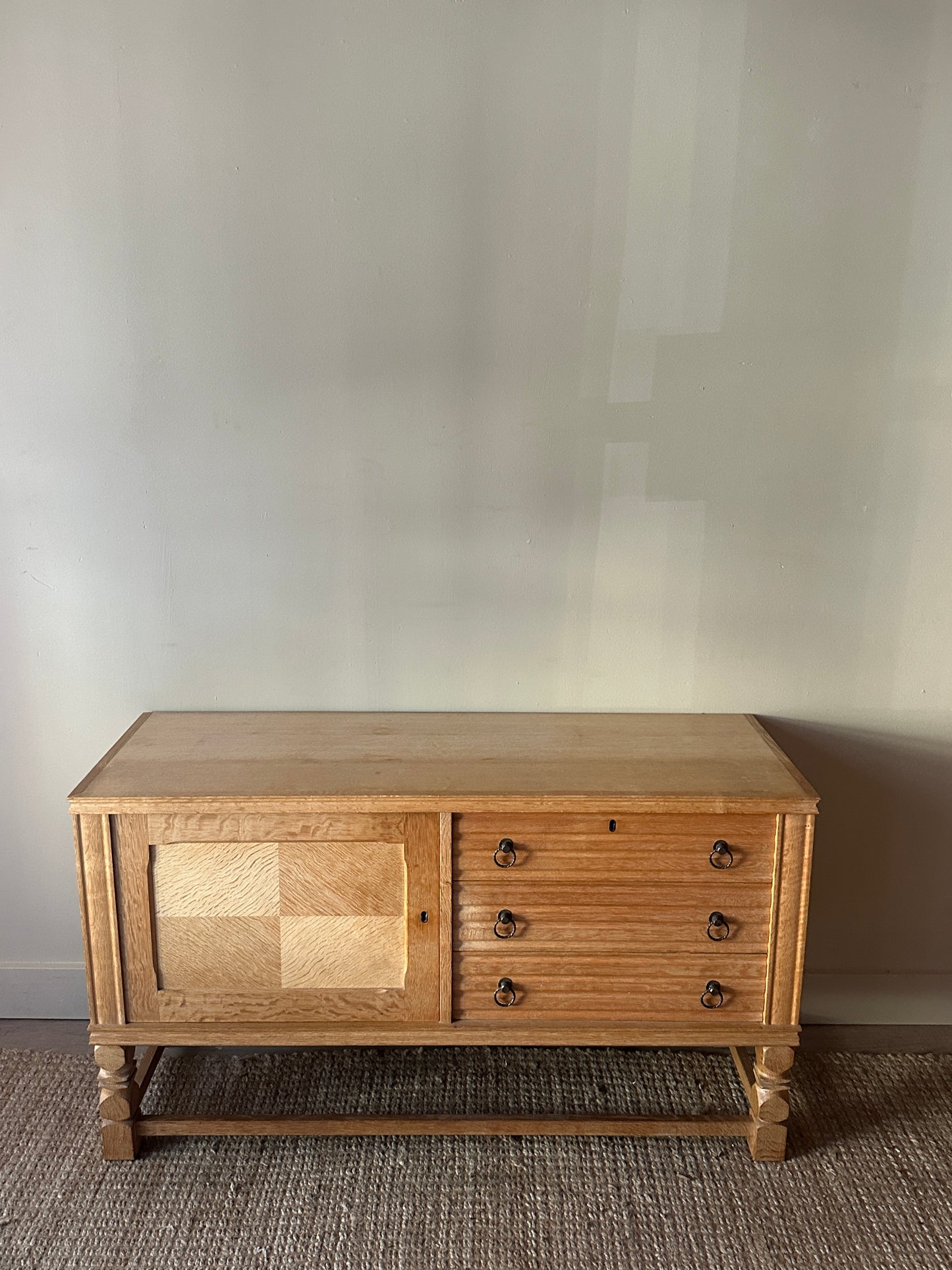 Danish white oak cabinet