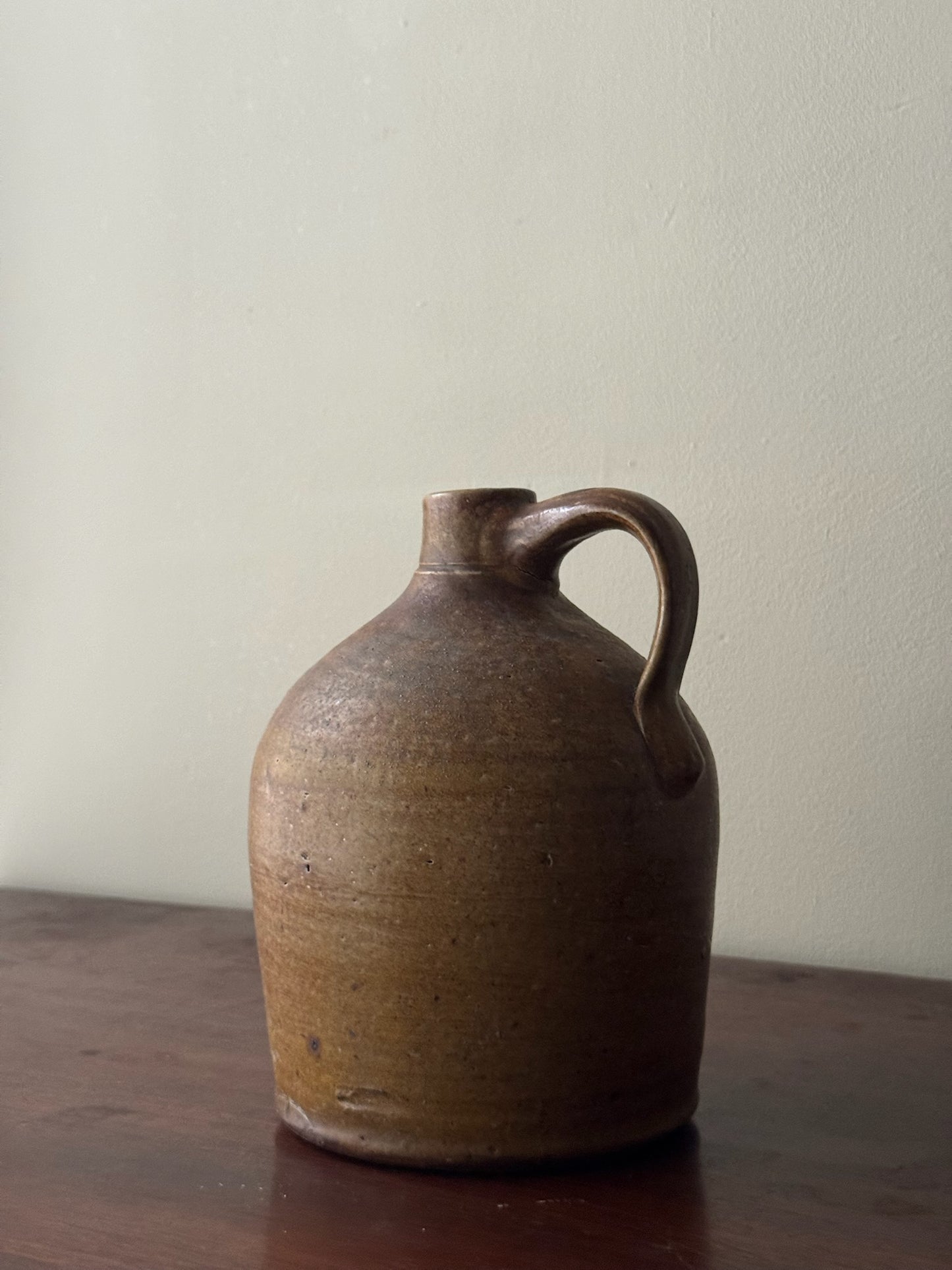 Ochre stoneware jug