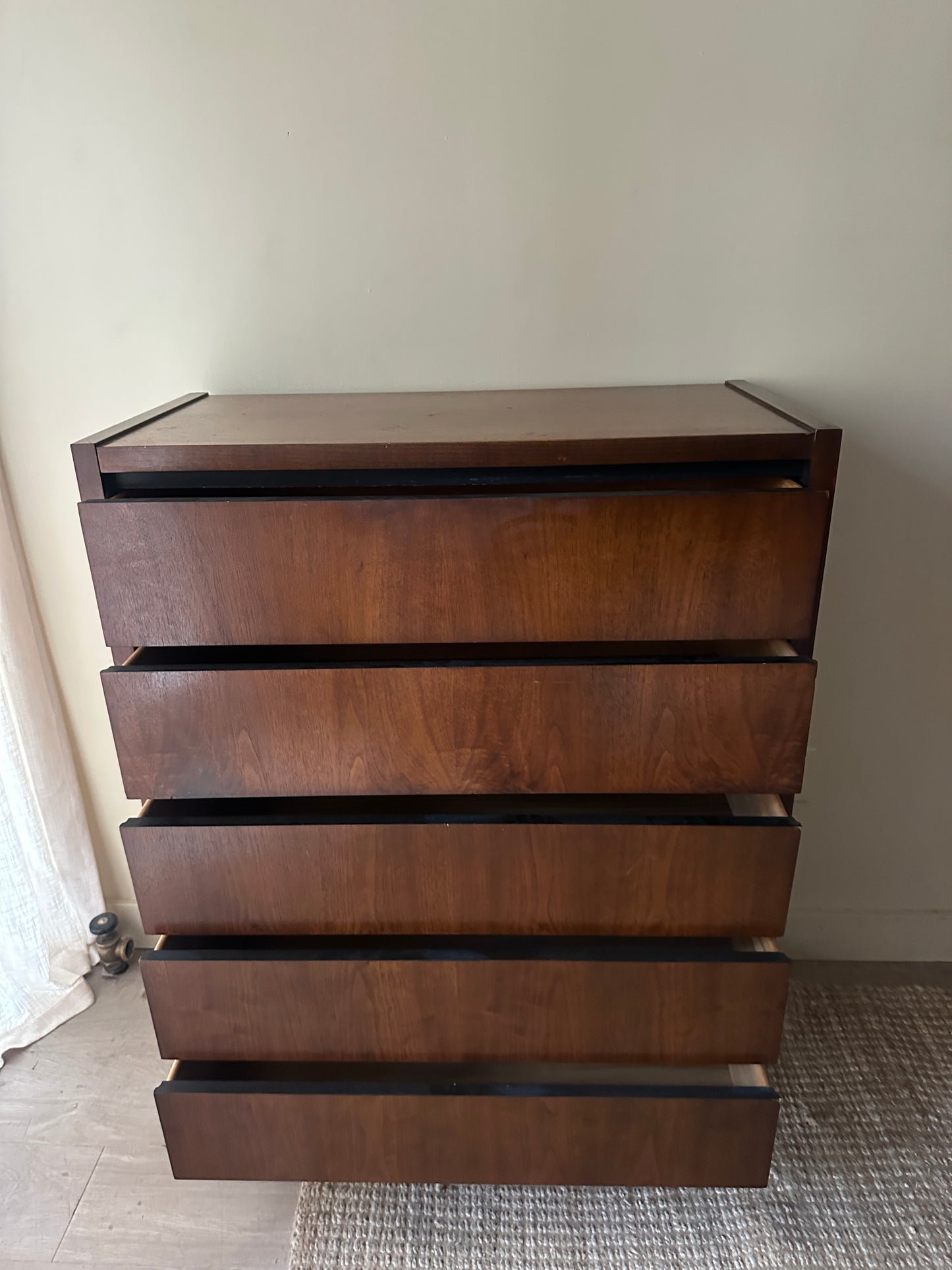 Lane walnut tallboy