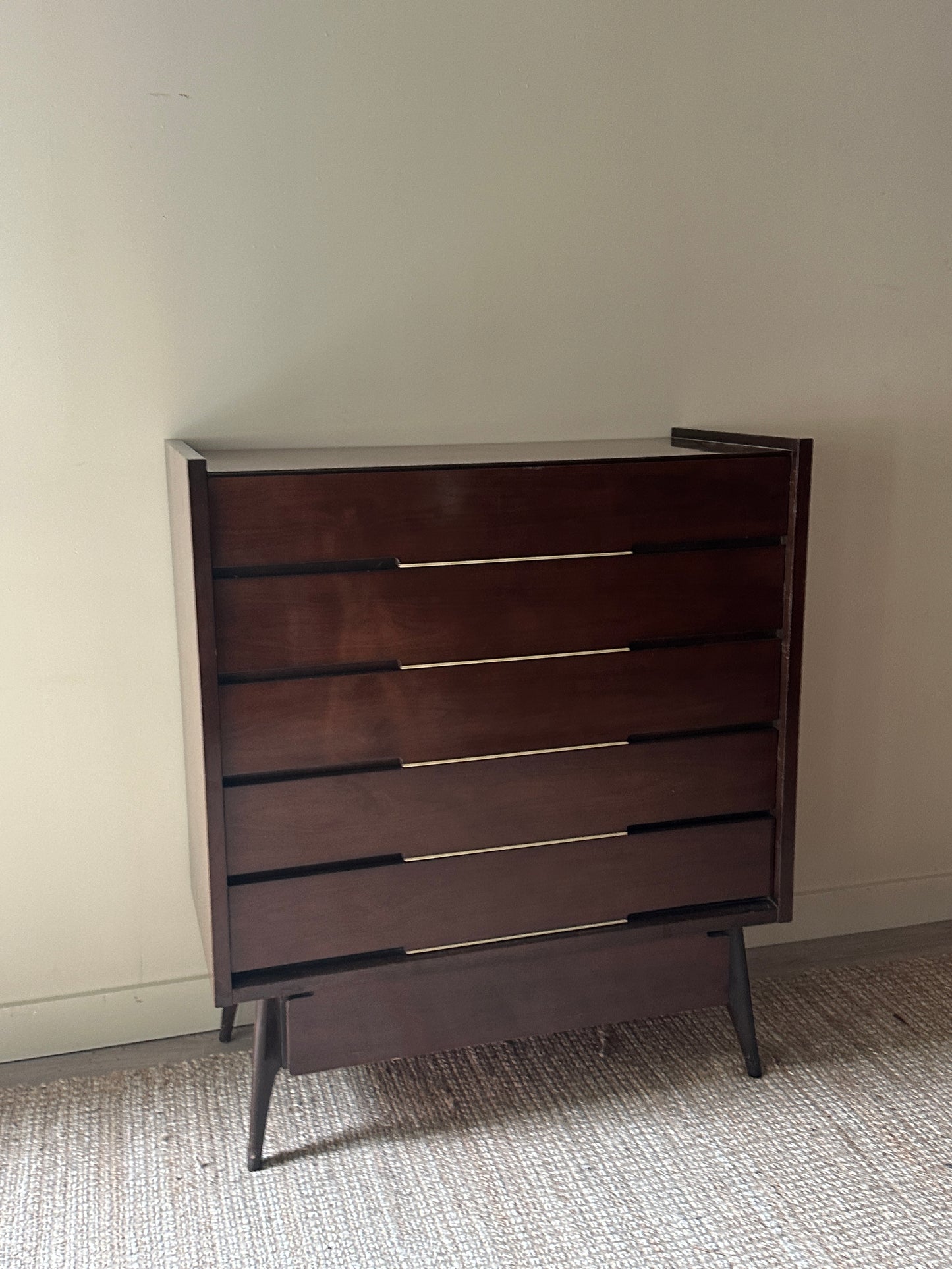 Walnut tall boy