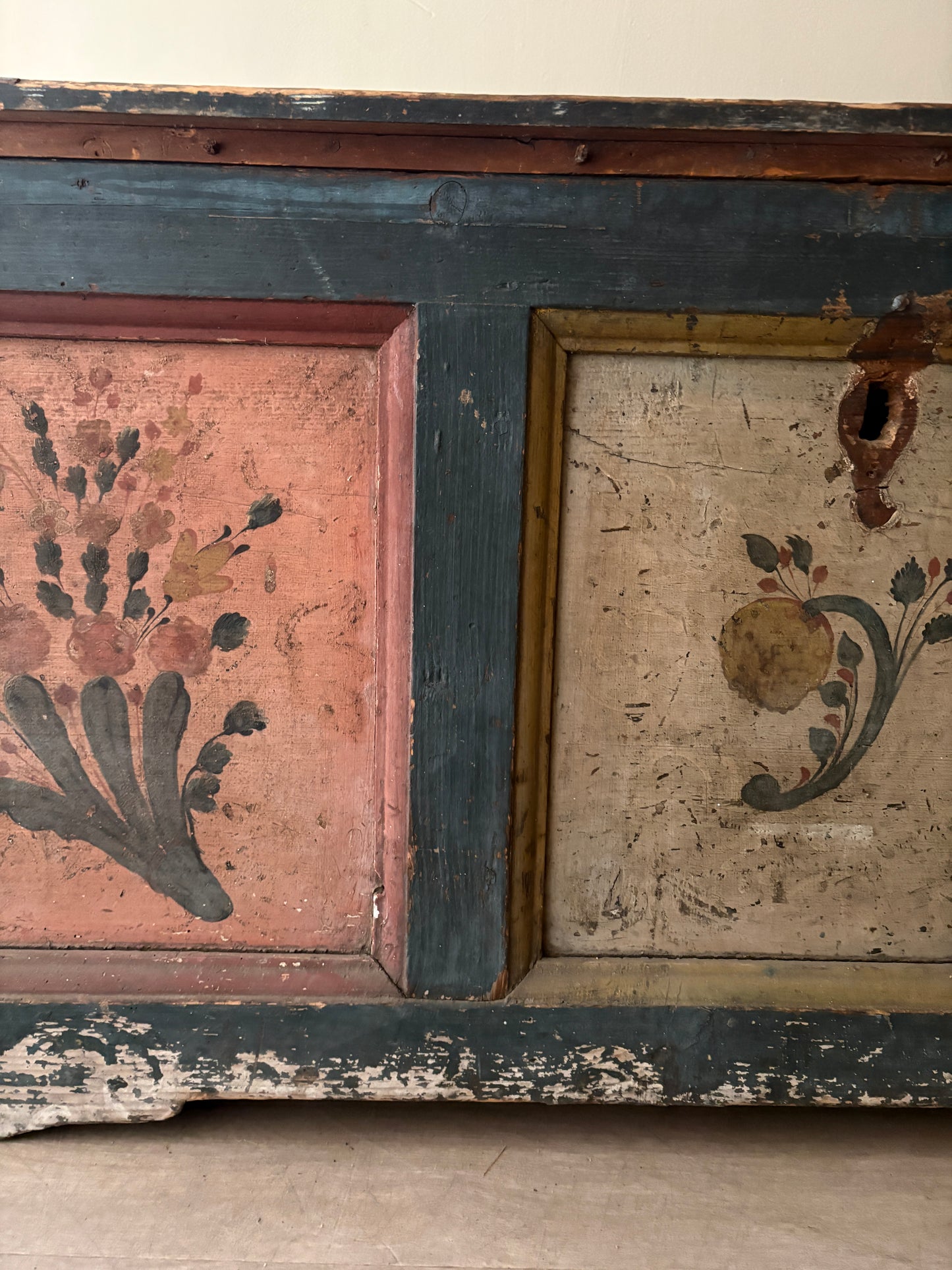 Alpine painted pine chest