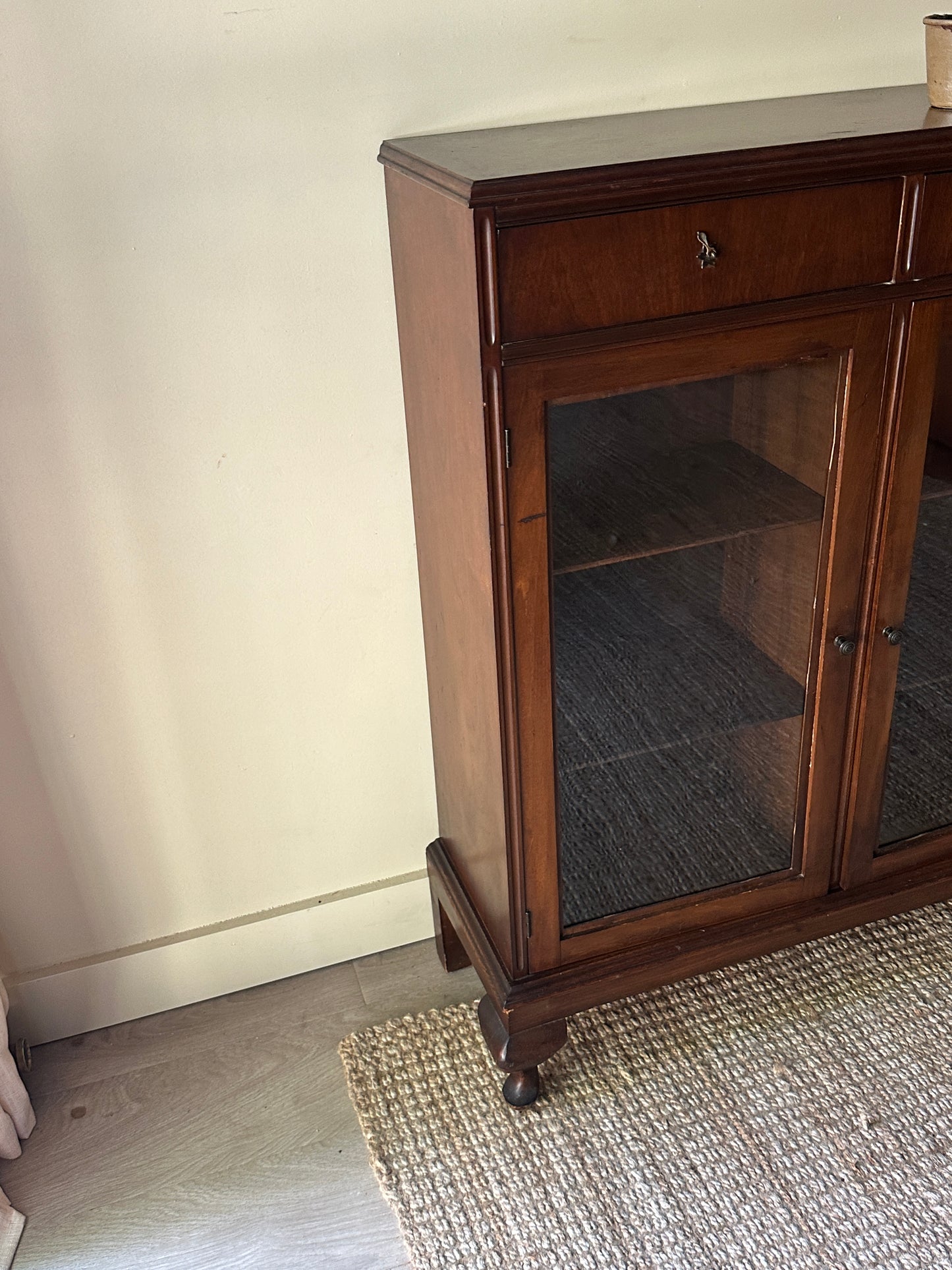 Walnut display case